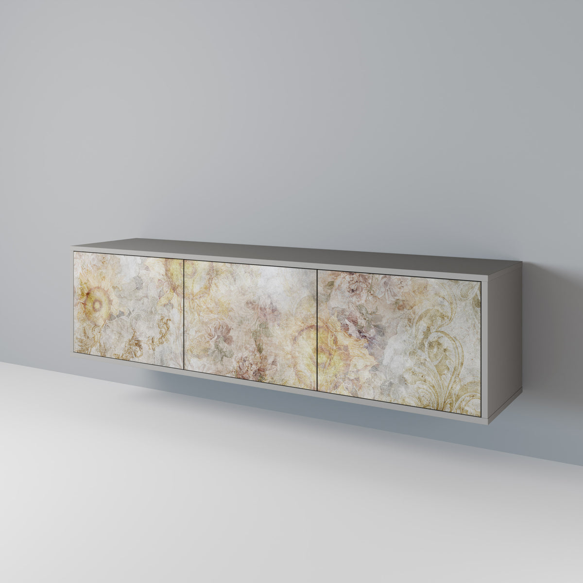 SUNFLOWER BLUR Mueble de TV de 3 Puertas