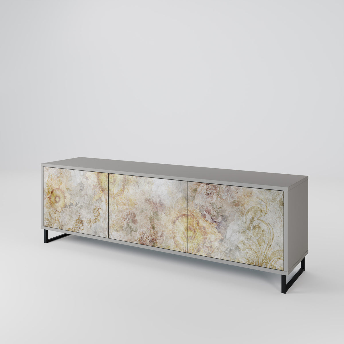 SUNFLOWER BLUR Mueble de TV de 3 Puertas
