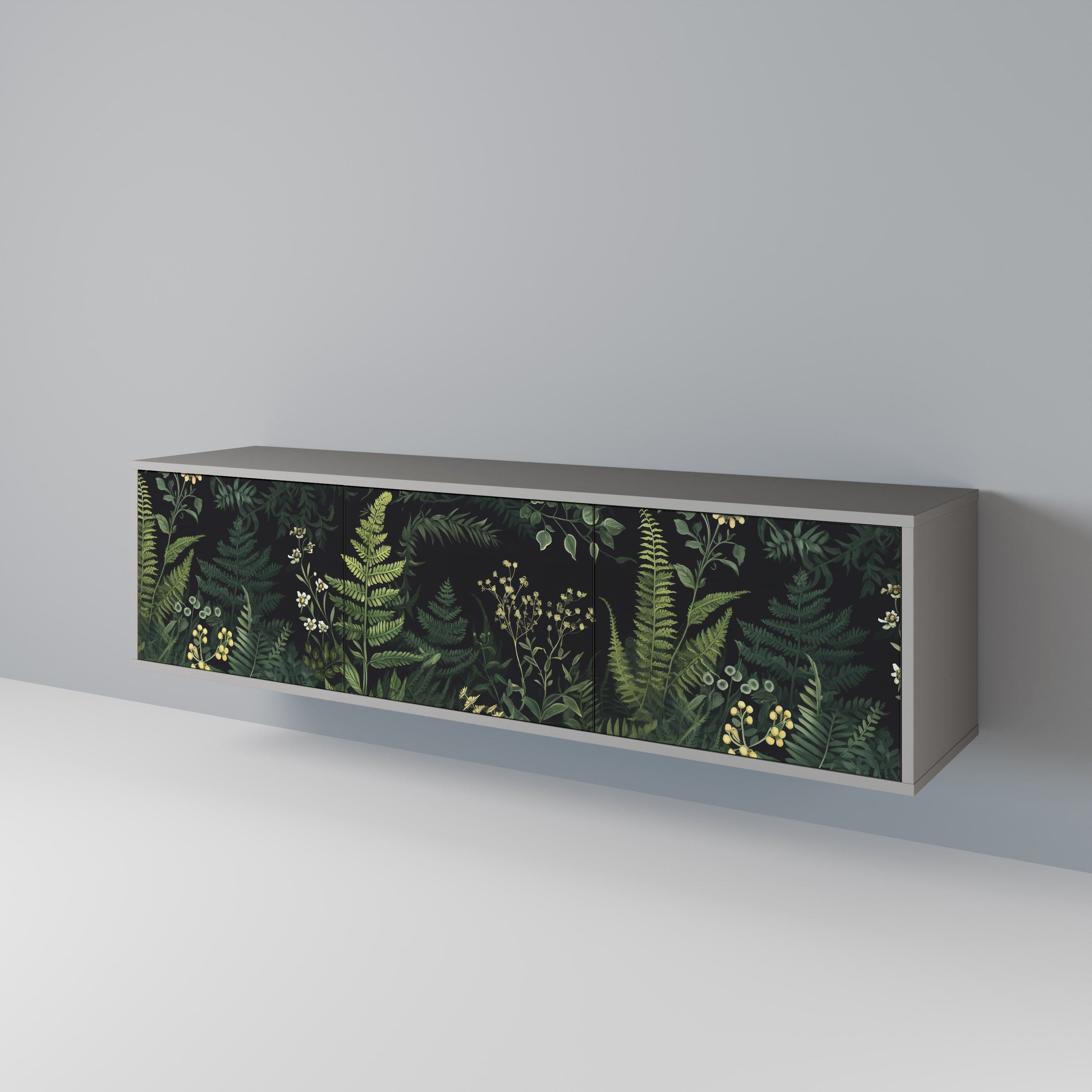 FERN FLOWERS Mueble de TV de 3 Puertas