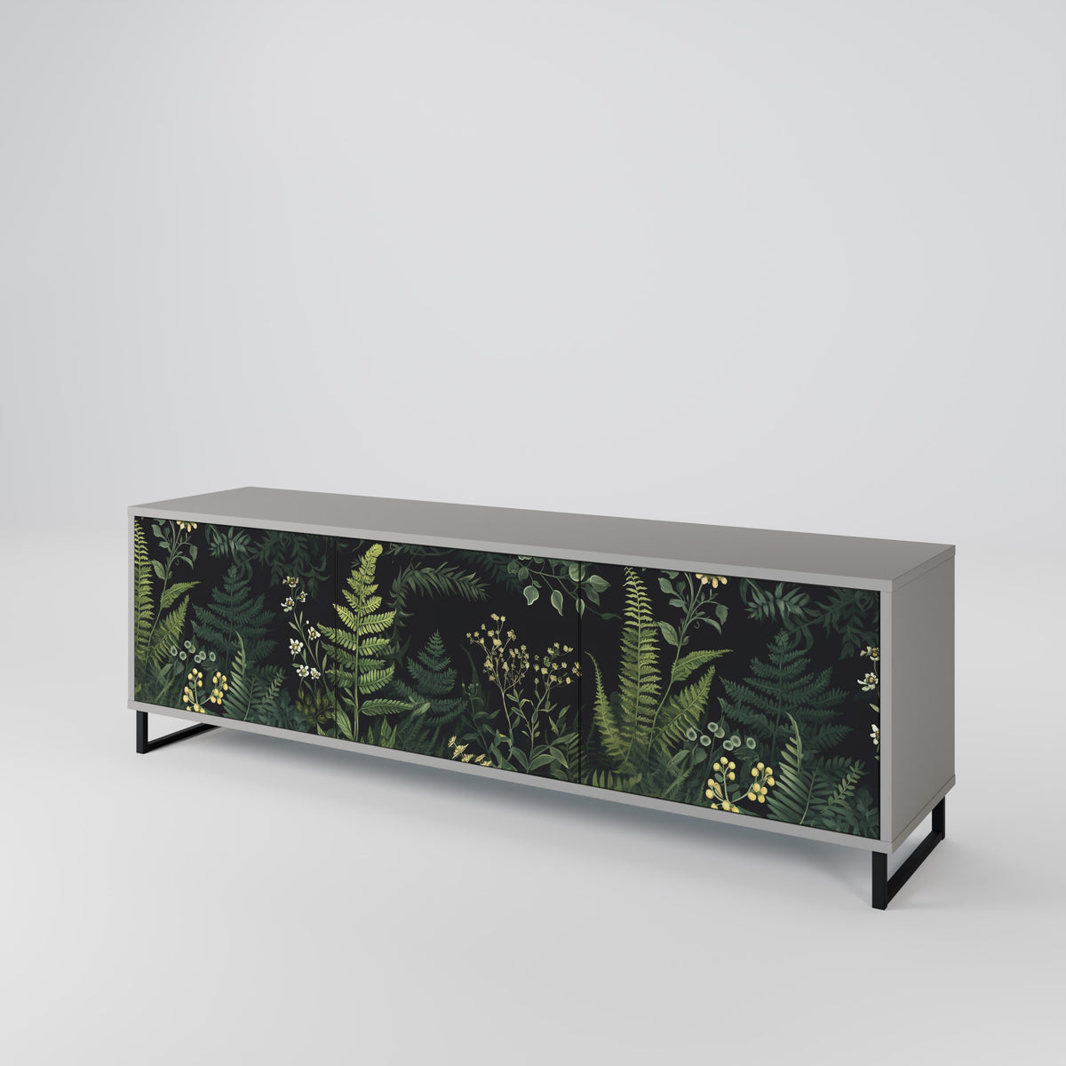 FERN FLOWERS Mueble de TV de 3 Puertas