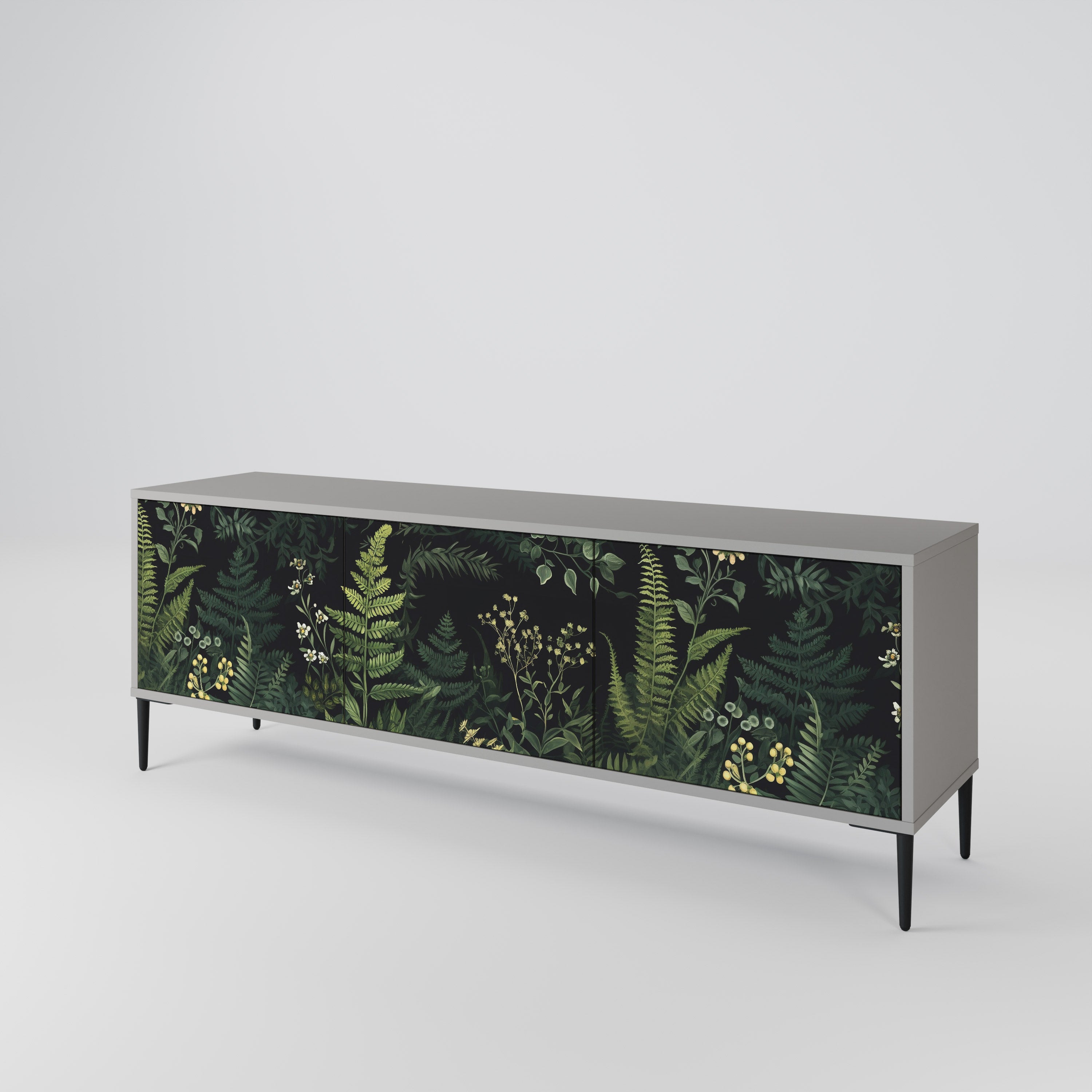 FERN FLOWERS Mueble de TV de 3 Puertas