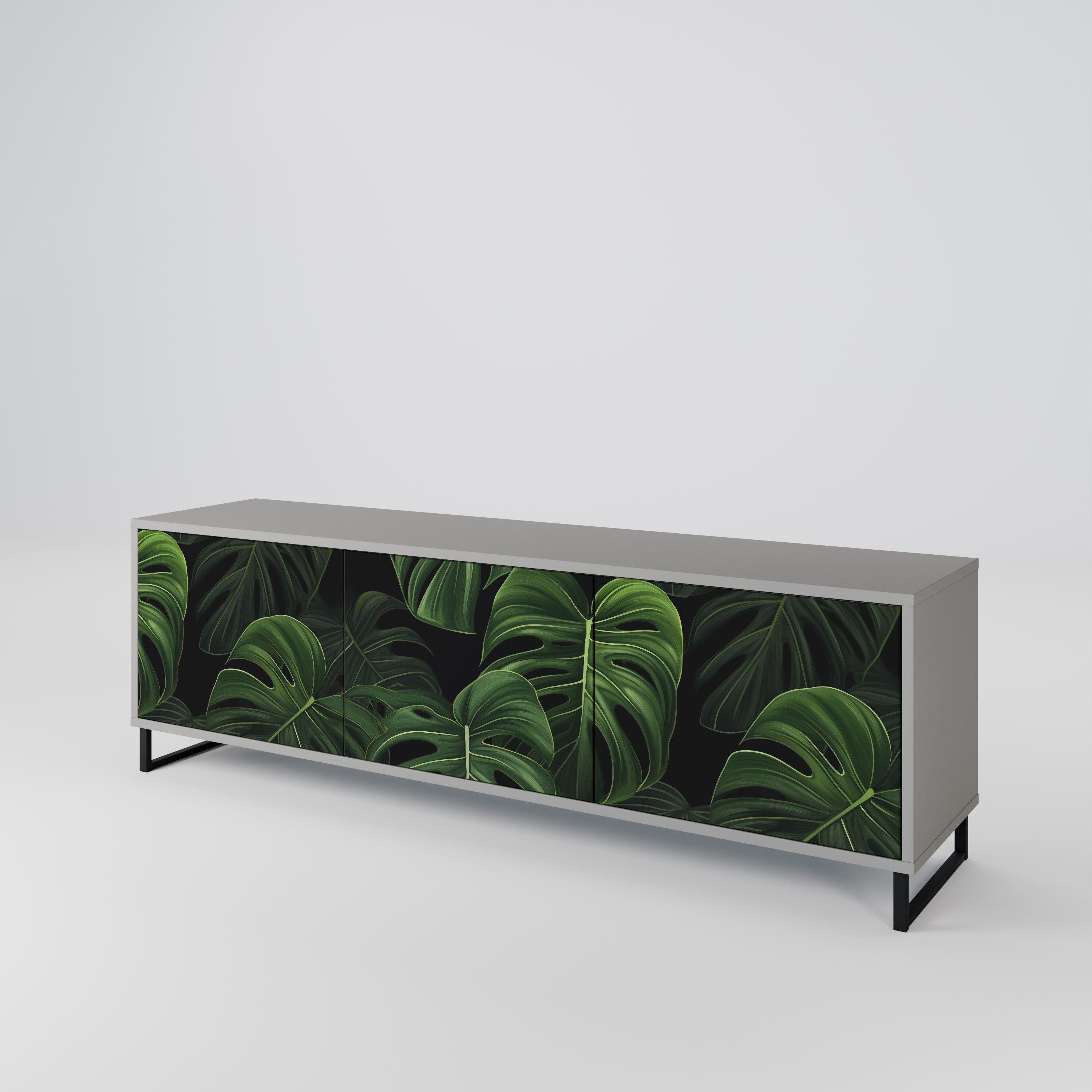 INFINITE MONSTERA Mueble de TV de 3 Puertas