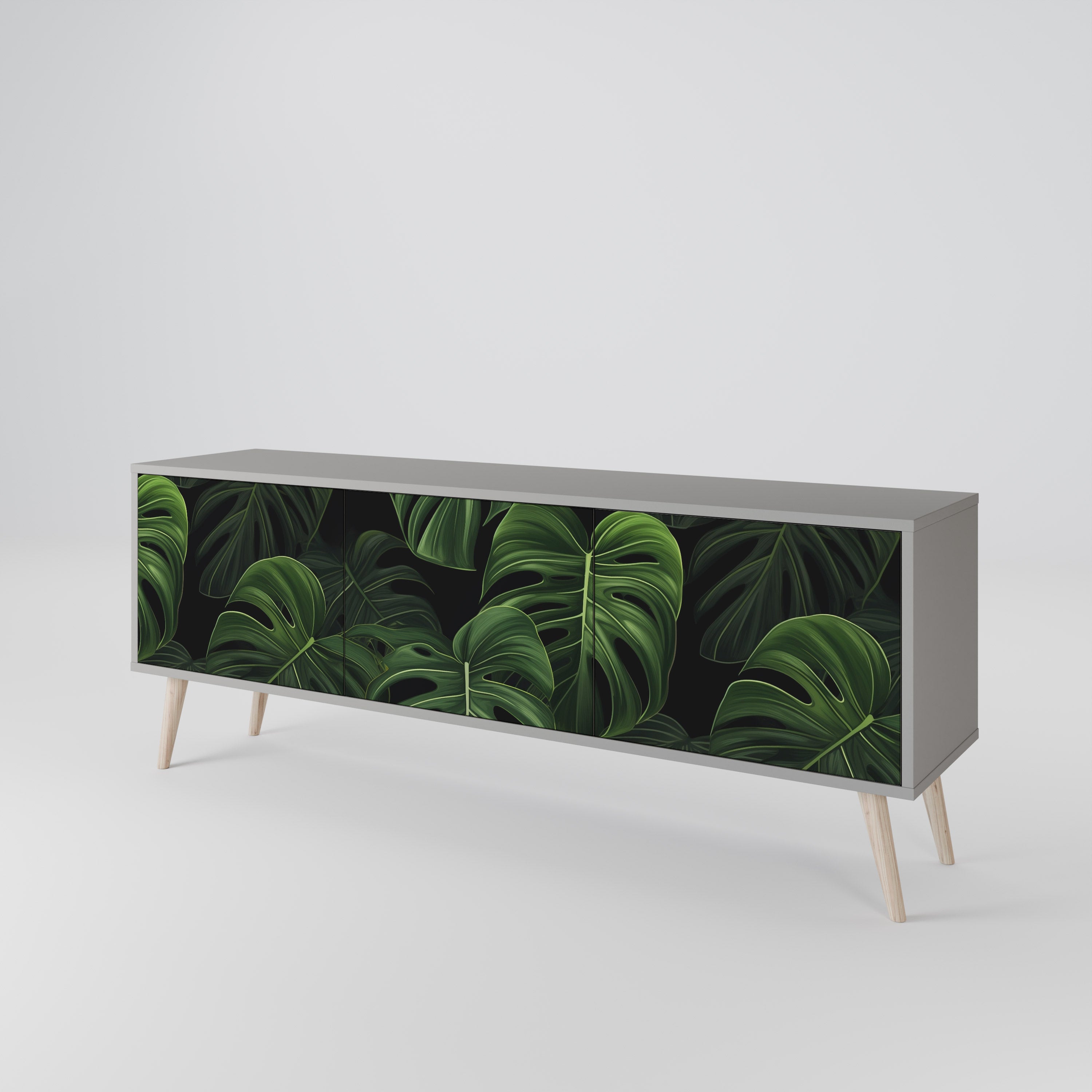 INFINITE MONSTERA Mueble de TV de 3 Puertas