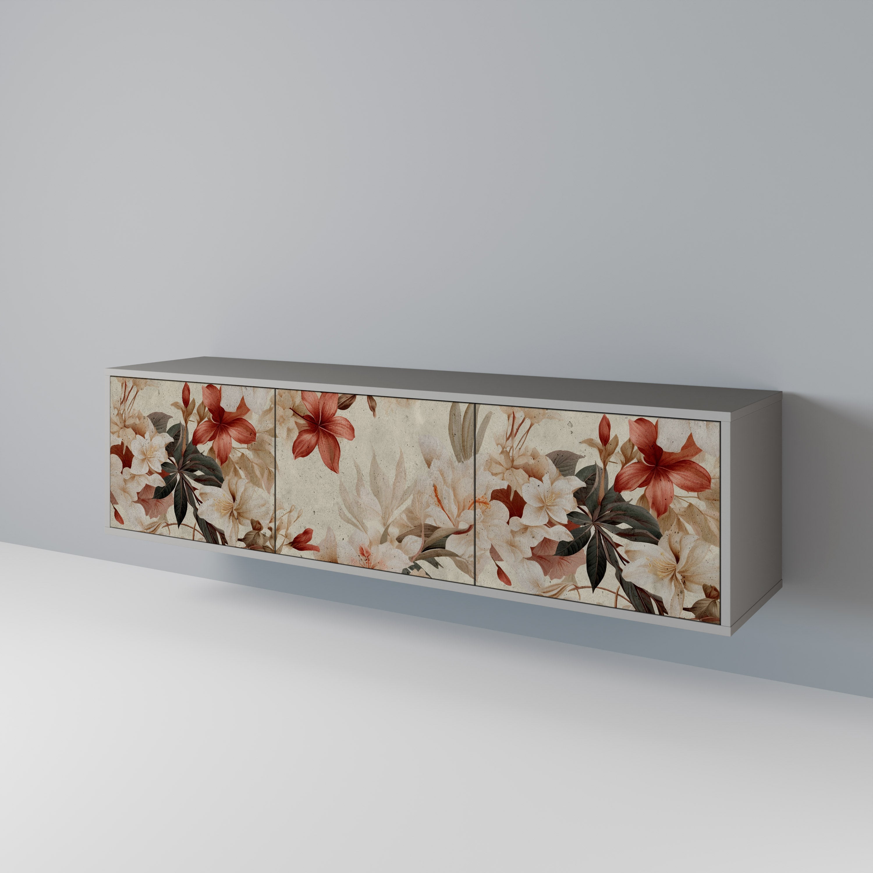 PETAL HARMONY Mueble de TV de 3 Puertas