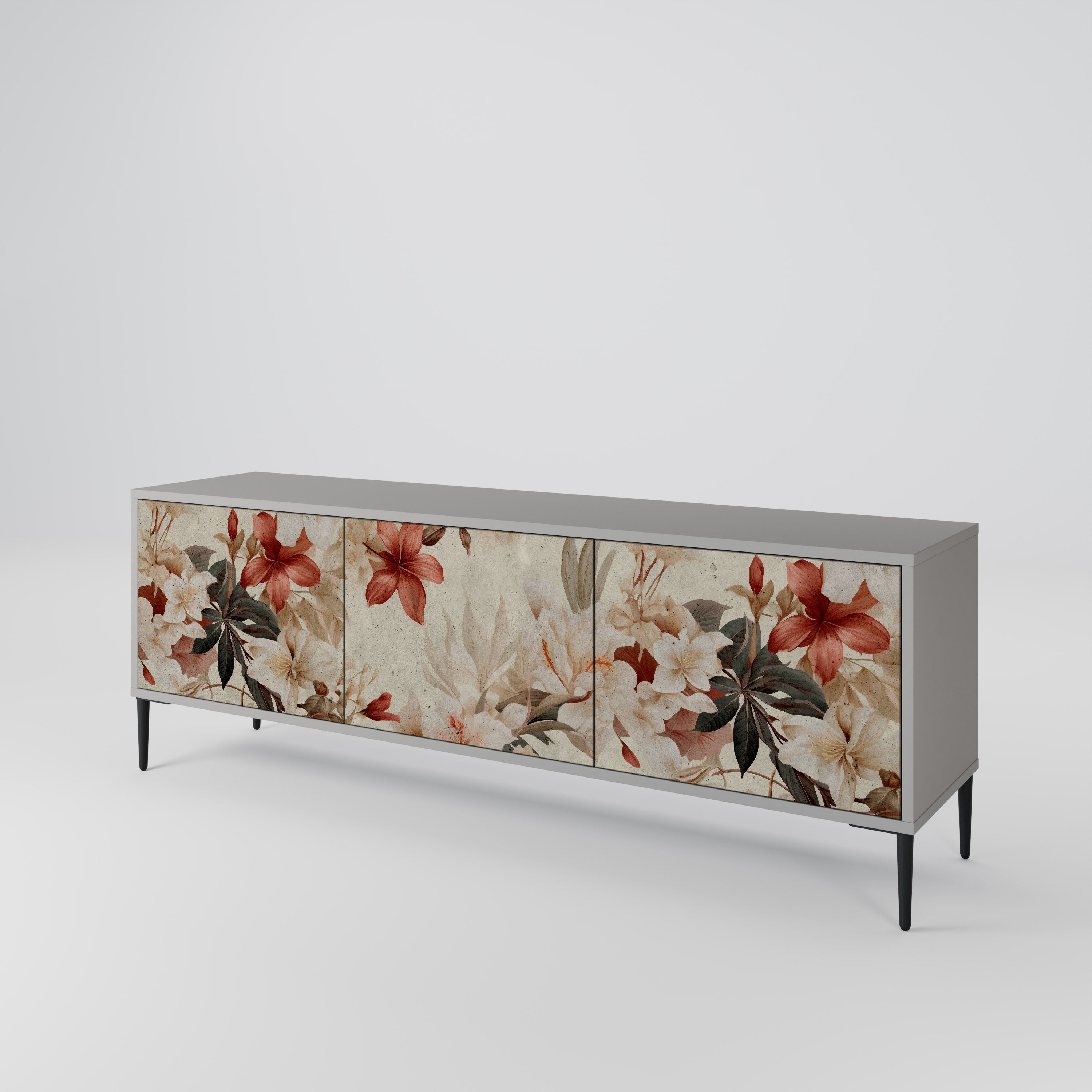 PETAL HARMONY Mueble de TV de 3 Puertas