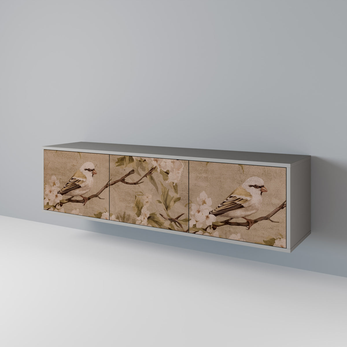 PETAL DISTINGUISH Mueble de TV de 3 Puertas