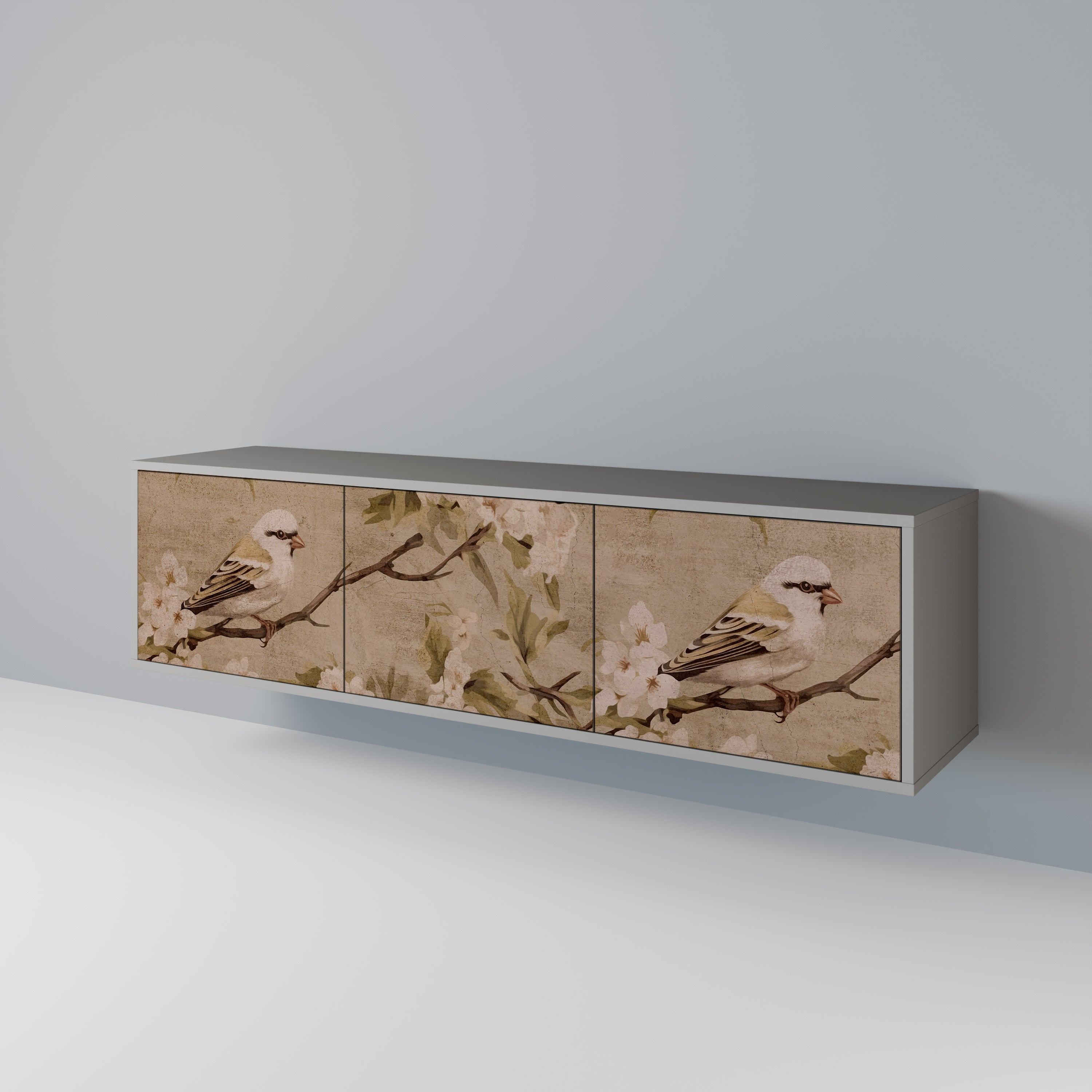 PETAL DISTINGUISH Mueble de TV de 3 Puertas
