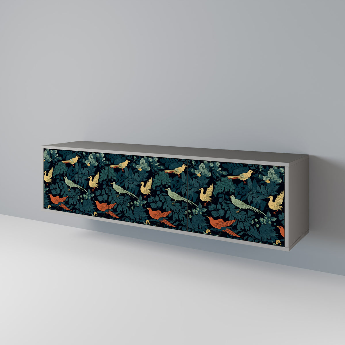 FOWL ORNAMENT Mueble de TV de 3 Puertas
