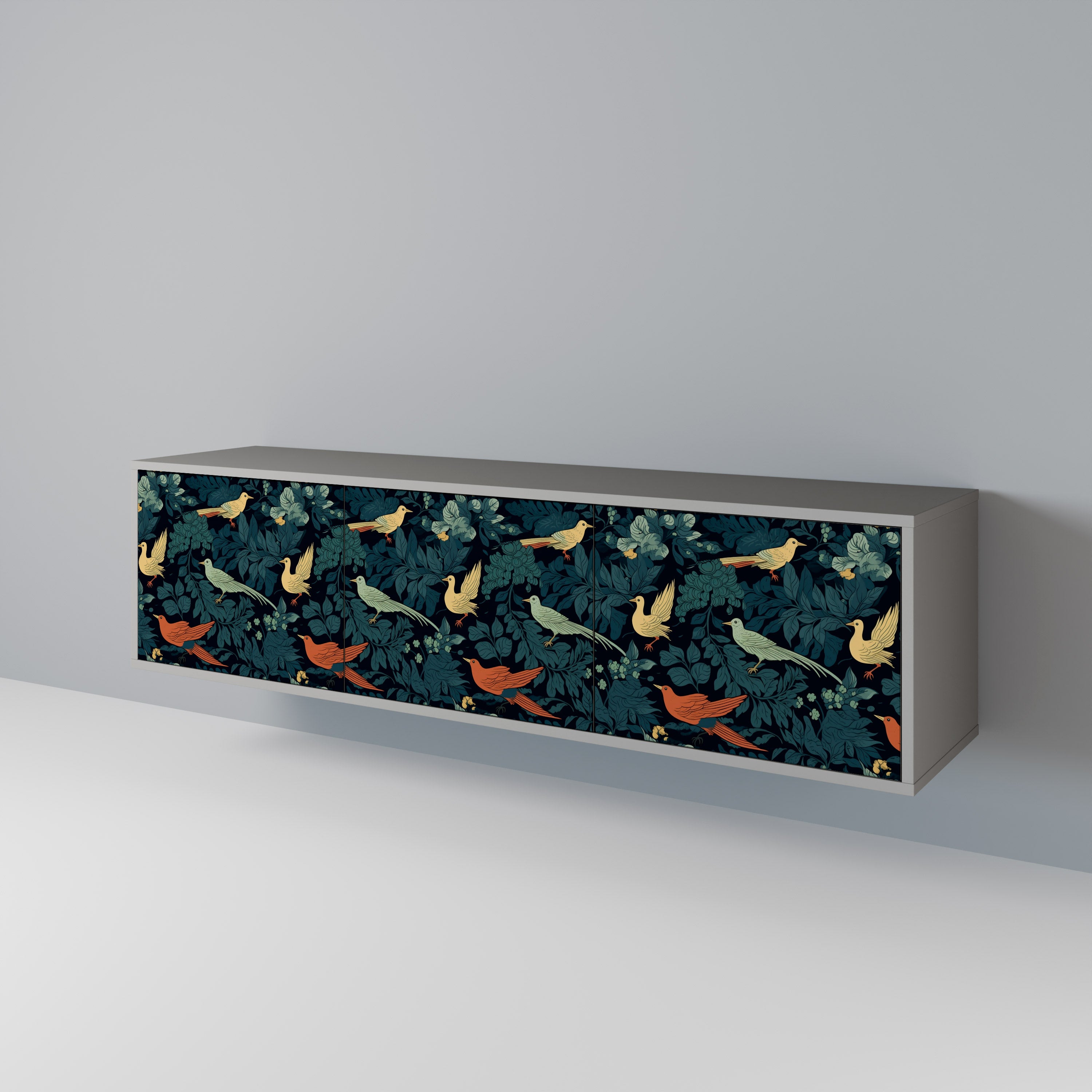 FOWL ORNAMENT Mueble de TV de 3 Puertas