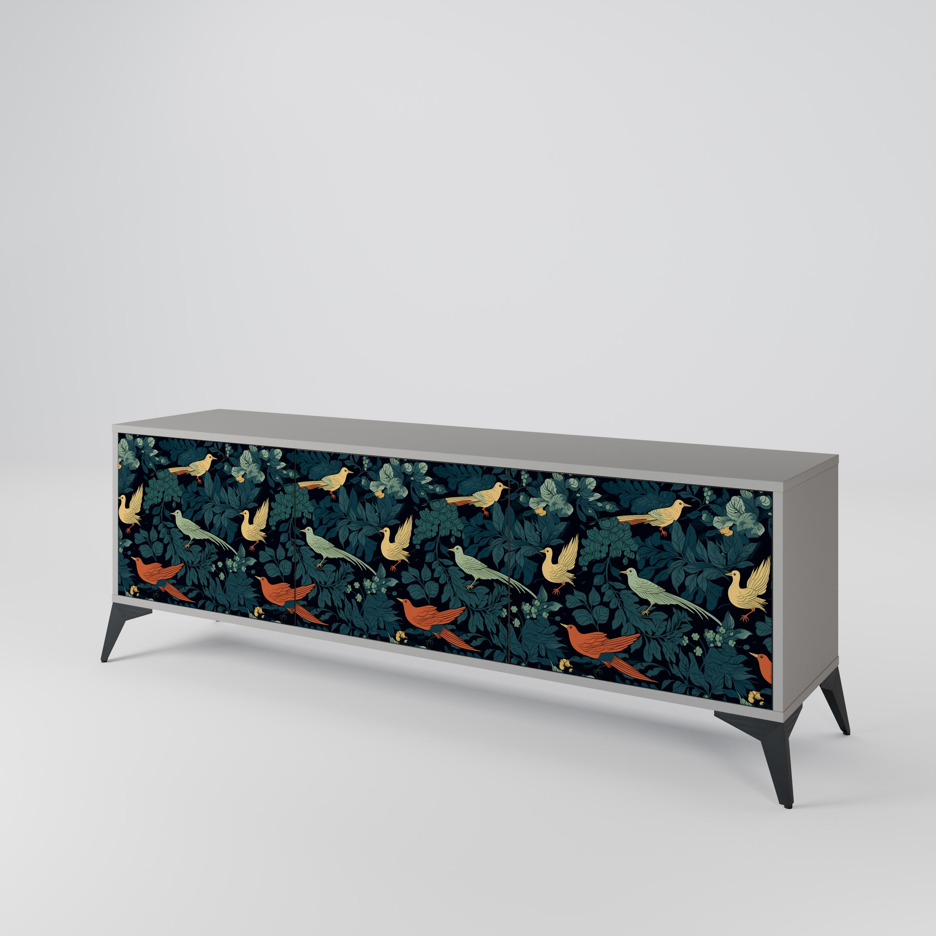 FOWL ORNAMENT Mueble de TV de 3 Puertas