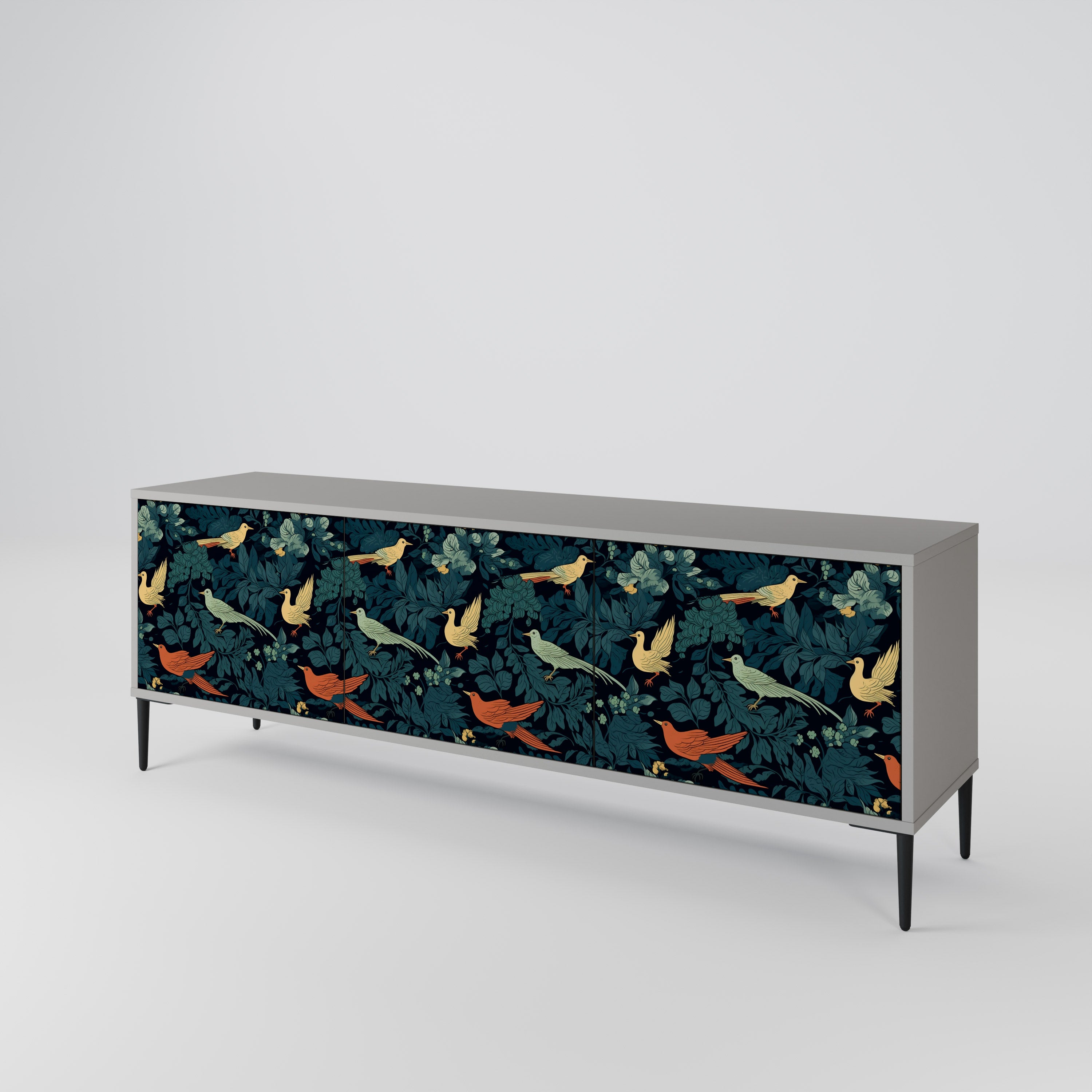 FOWL ORNAMENT Mueble de TV de 3 Puertas