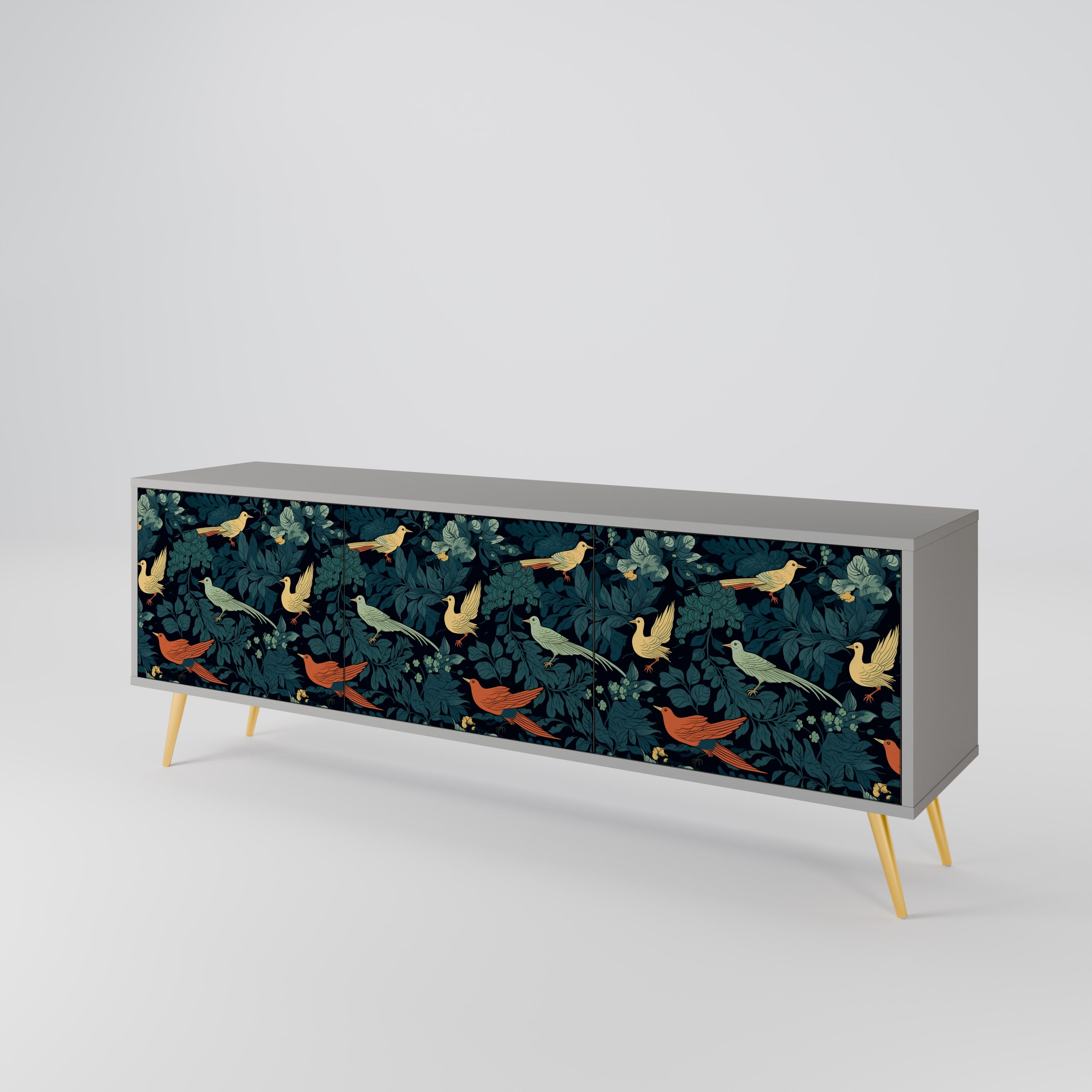 FOWL ORNAMENT Mueble de TV de 3 Puertas