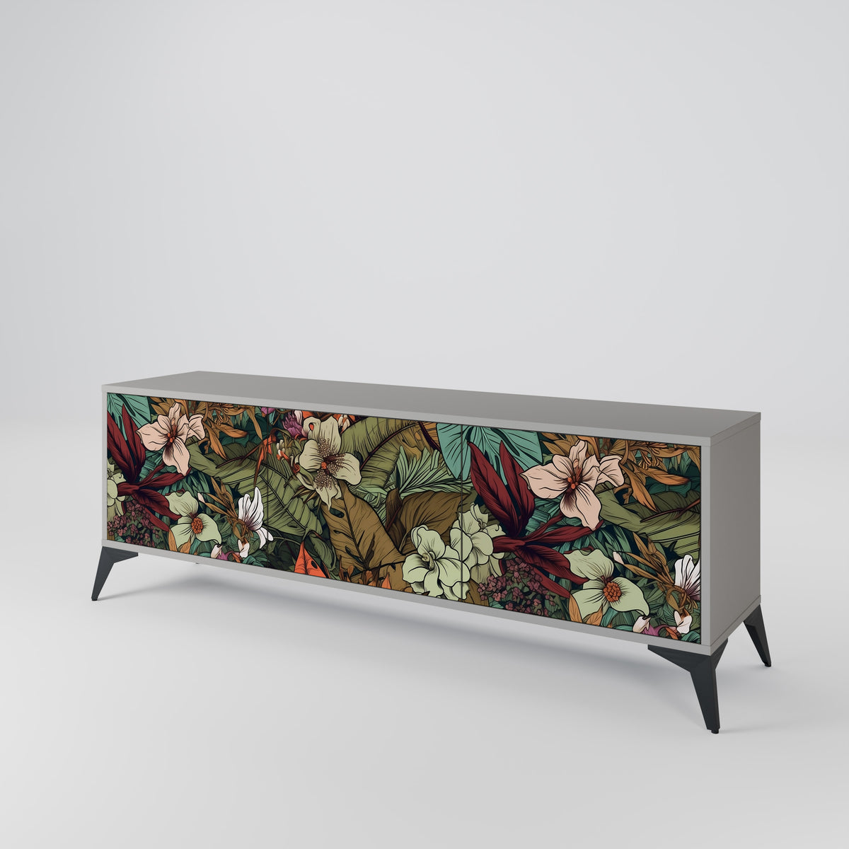 BOTANICAL EMERGENCE Mueble de TV de 3 Puertas