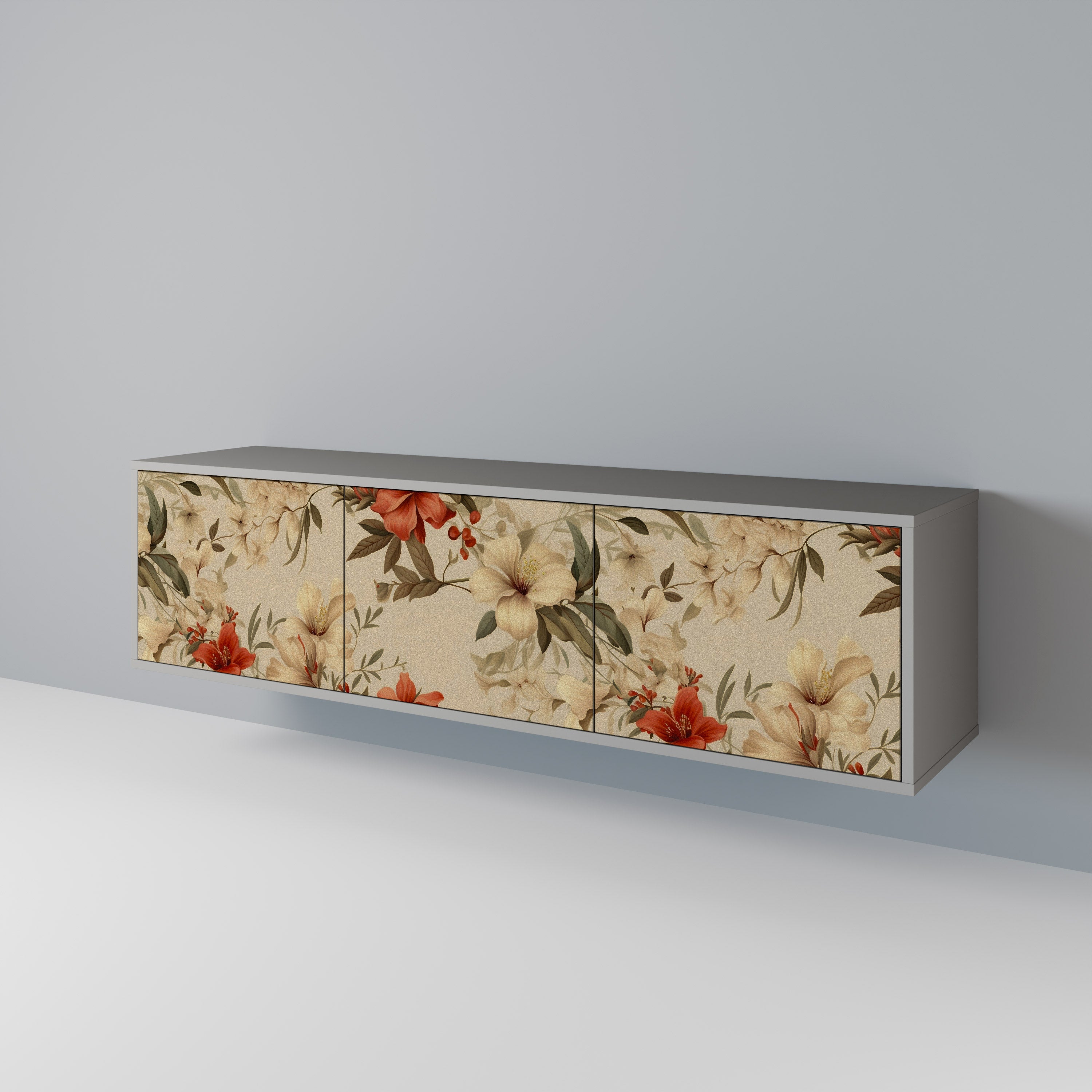 BLOOMING HARMONY Mueble de TV de 3 Puertas
