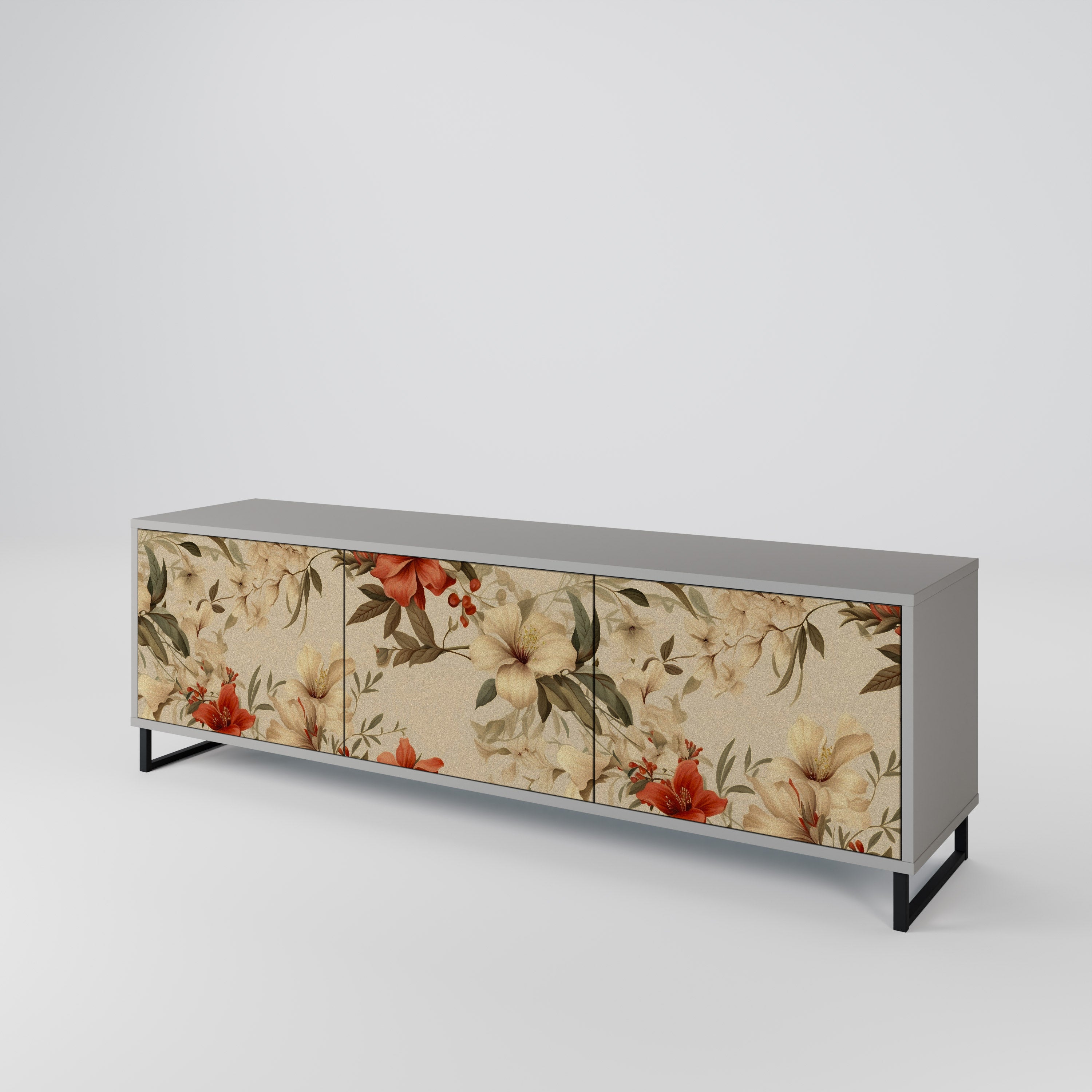 BLOOMING HARMONY Mueble de TV de 3 Puertas