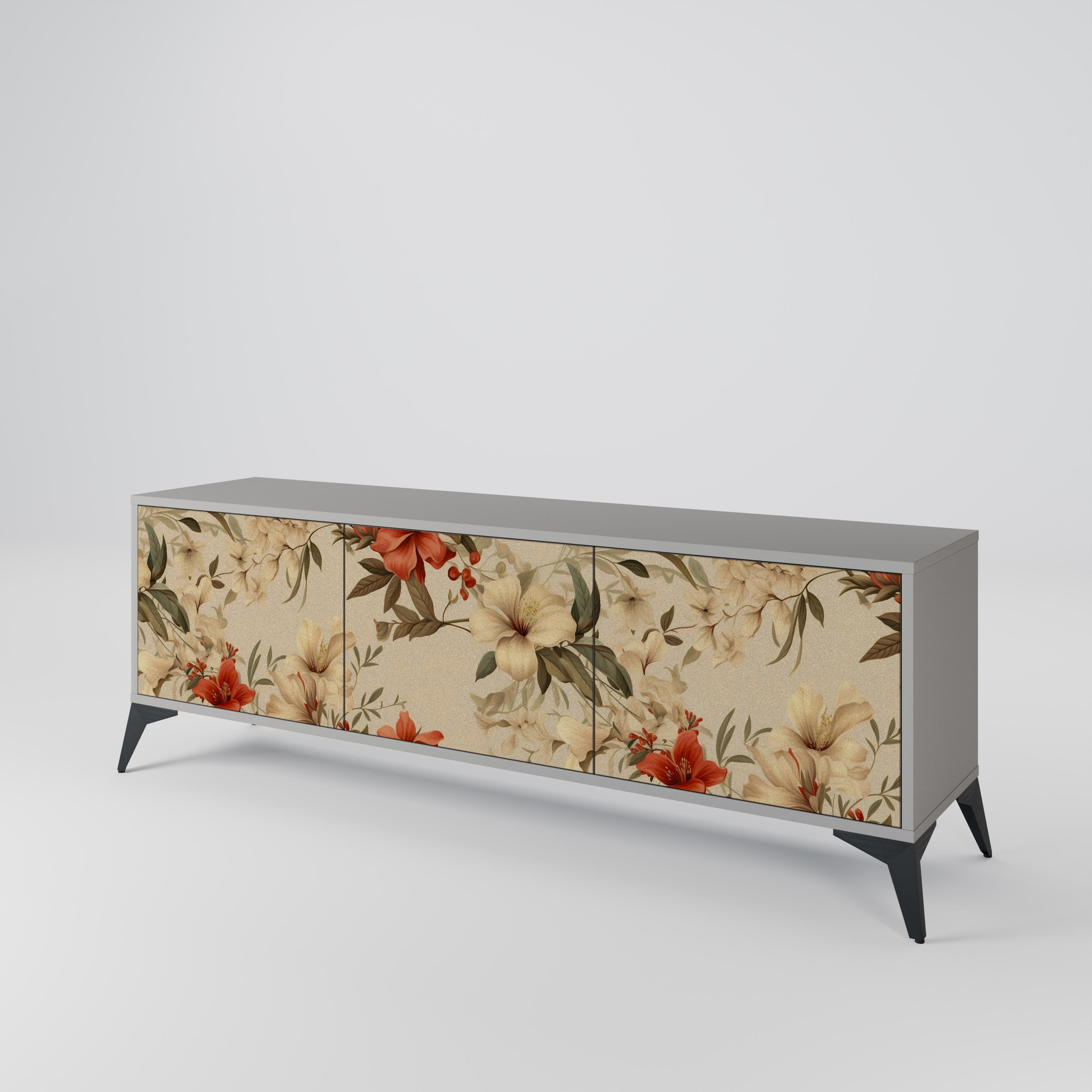 BLOOMING HARMONY Mueble de TV de 3 Puertas