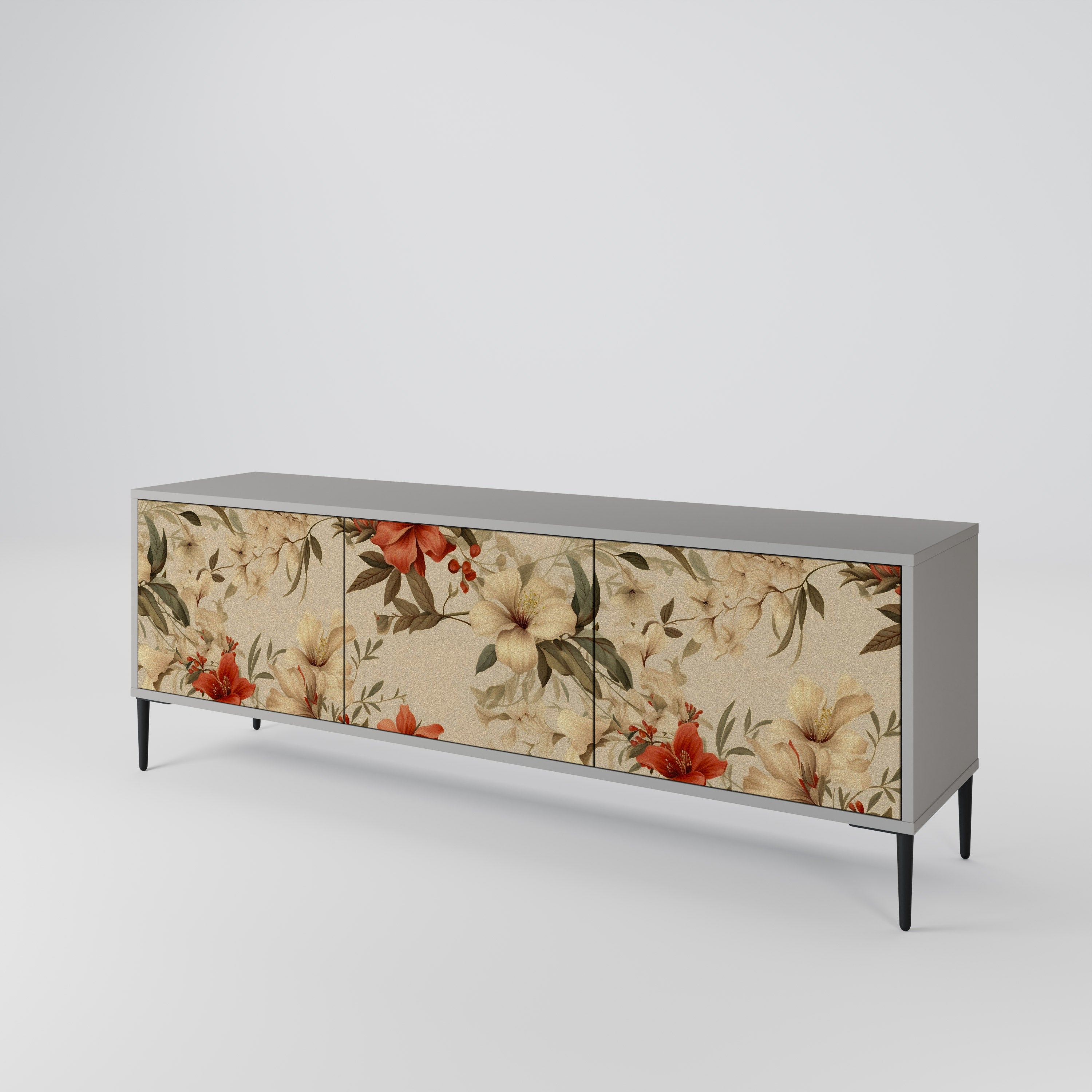 BLOOMING HARMONY Mueble de TV de 3 Puertas