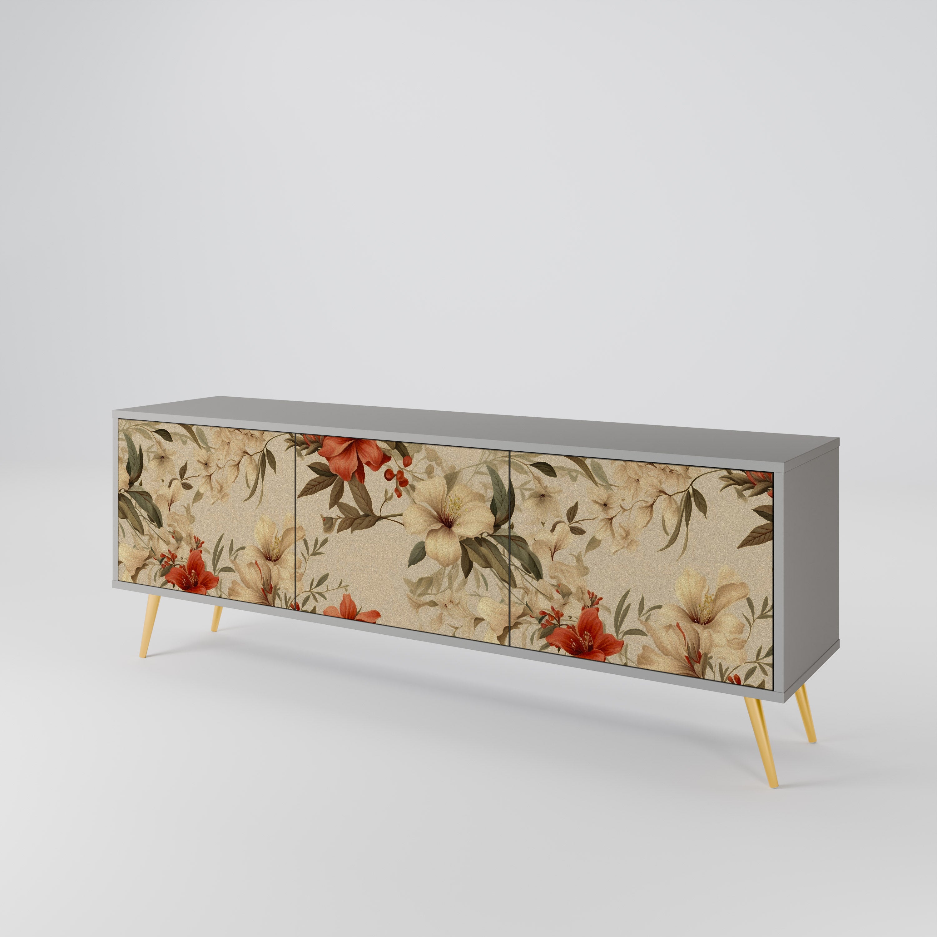 BLOOMING HARMONY Mueble de TV de 3 Puertas