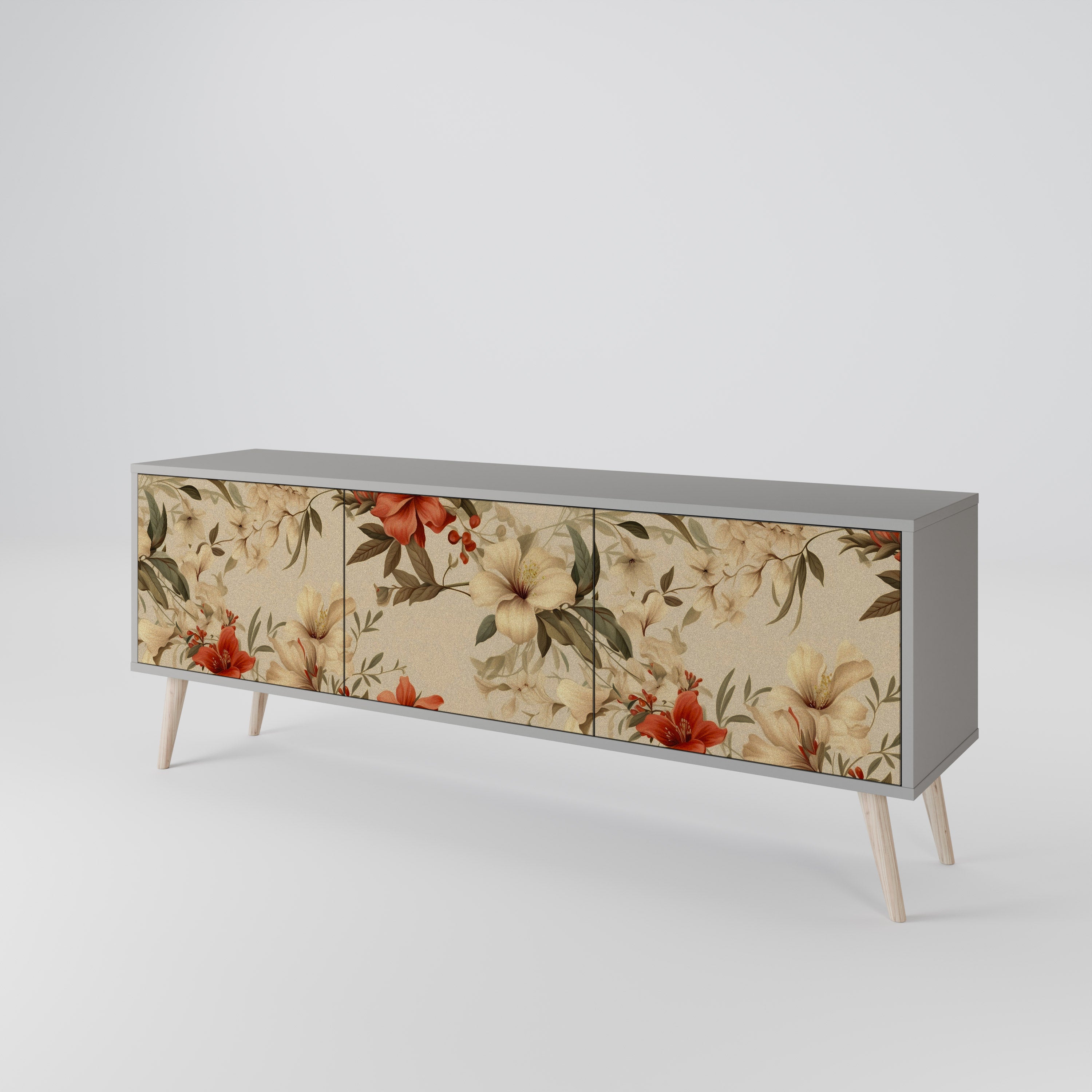 BLOOMING HARMONY Mueble de TV de 3 Puertas