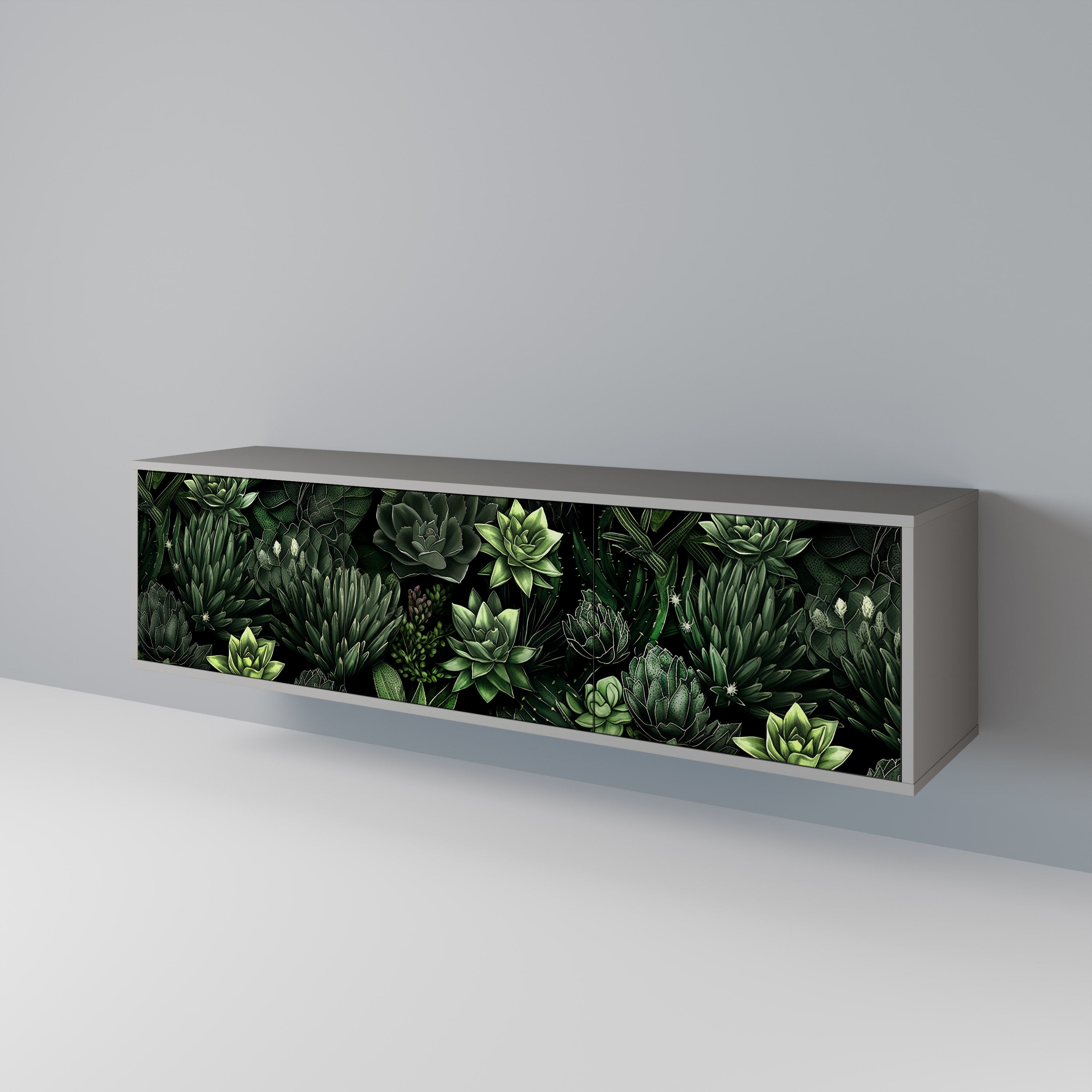 SUCCULENT JUNGLE Mueble de TV de 3 Puertas