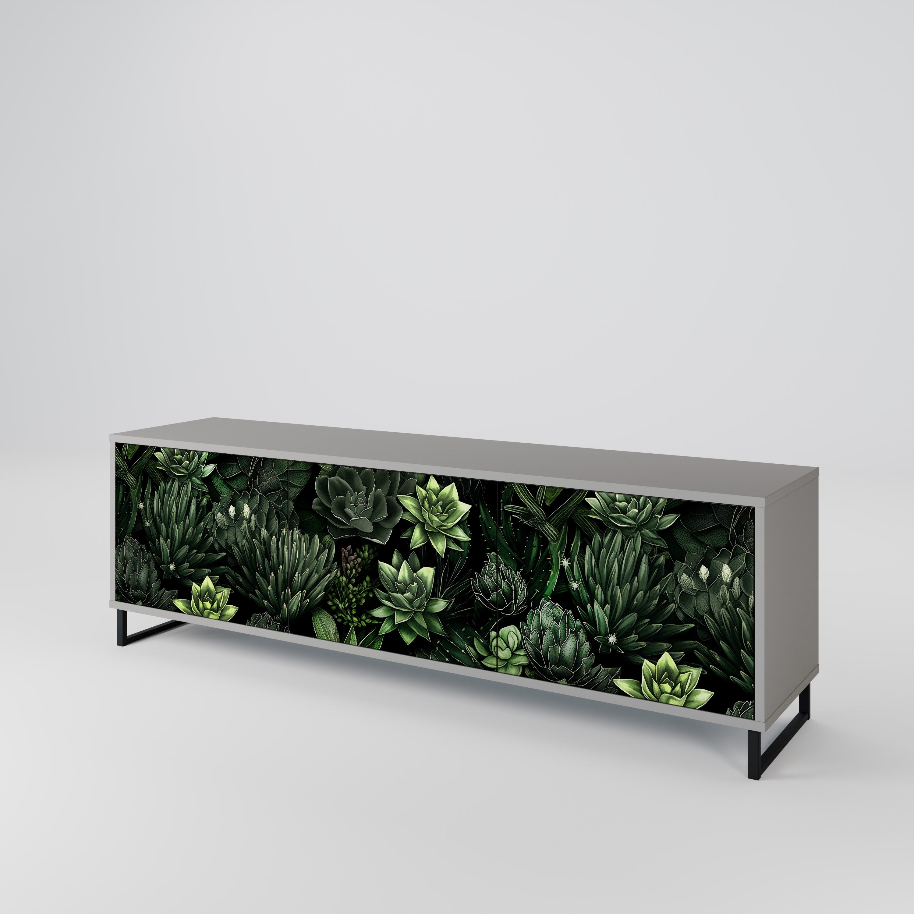 SUCCULENT JUNGLE Mueble de TV de 3 Puertas