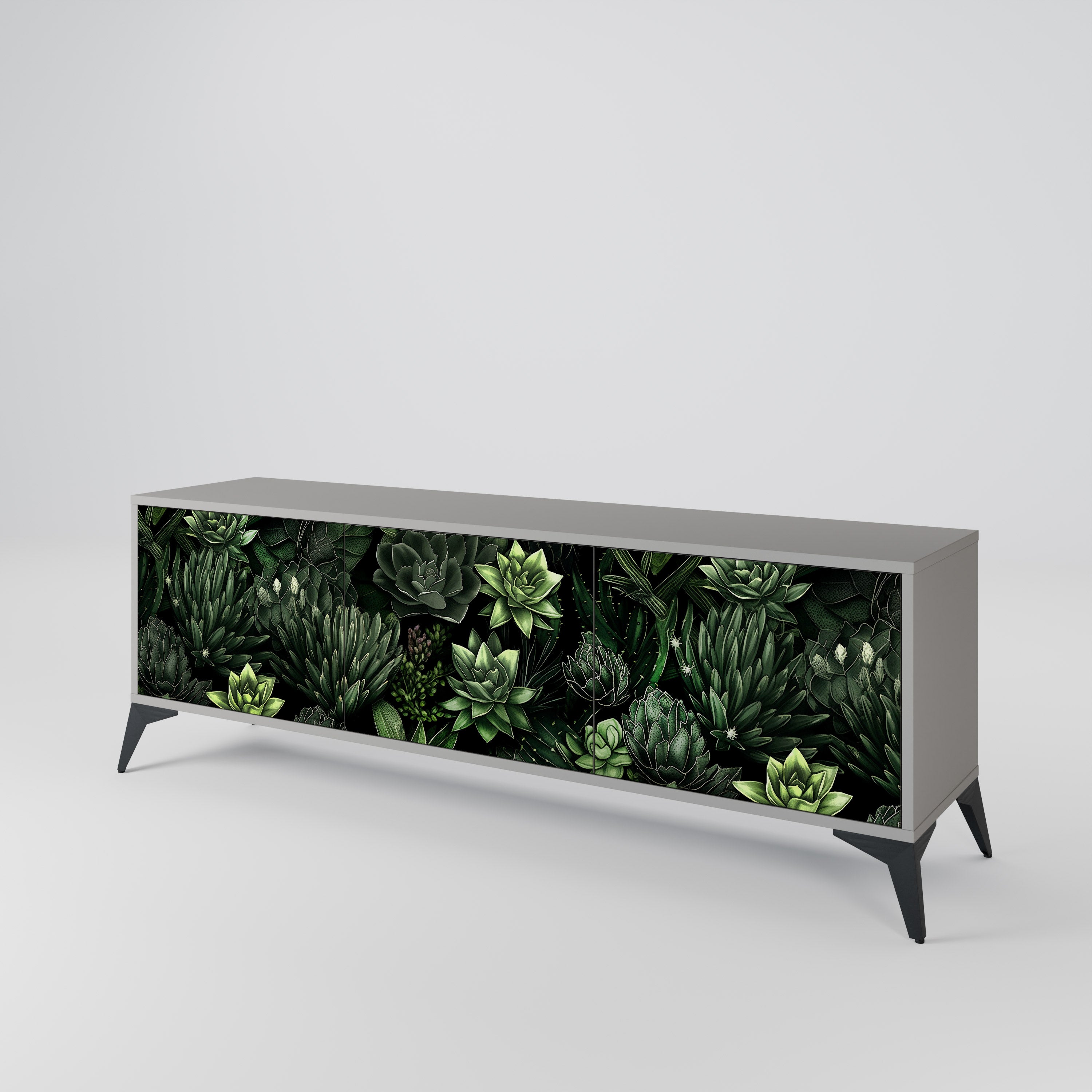 SUCCULENT JUNGLE Mueble de TV de 3 Puertas