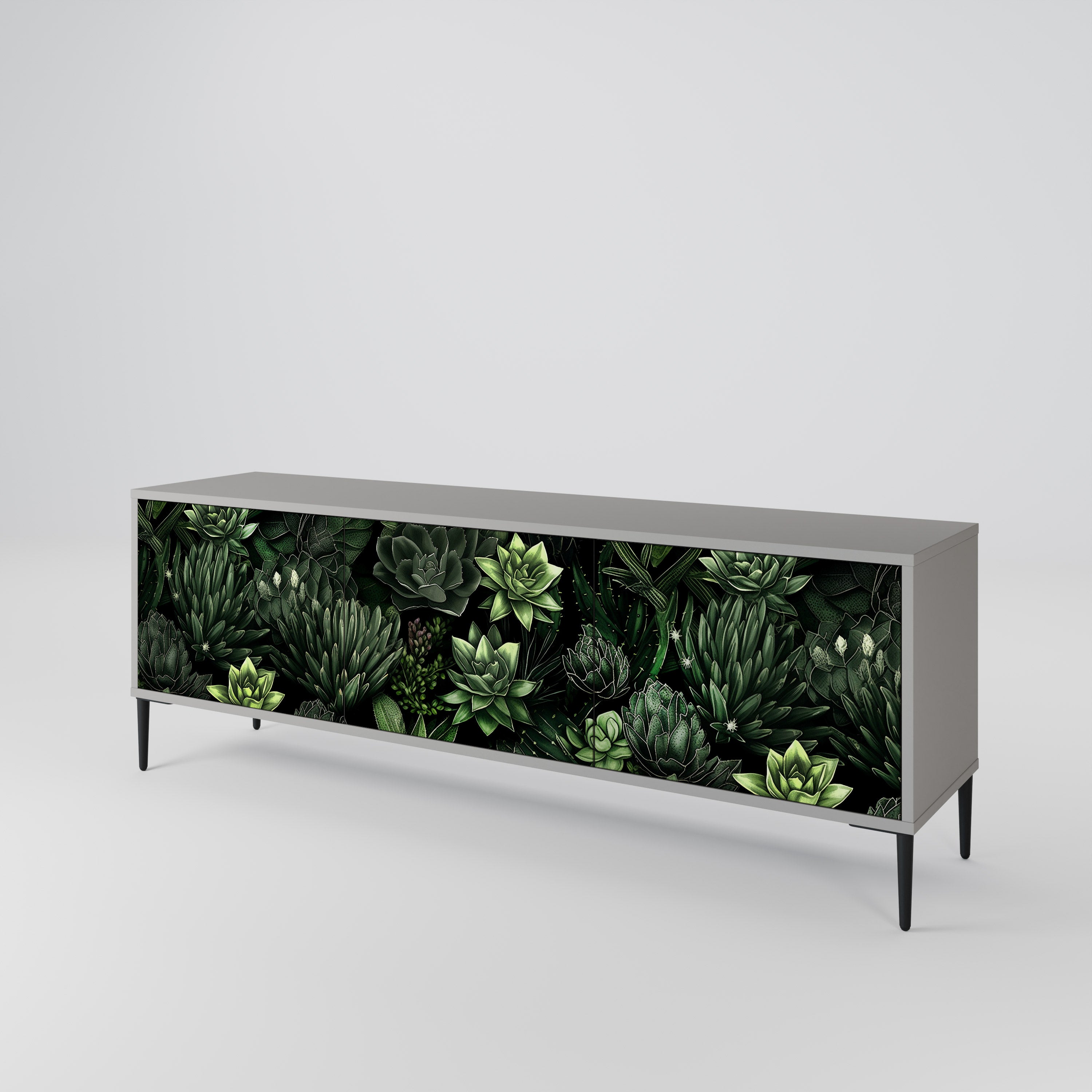 SUCCULENT JUNGLE Mueble de TV de 3 Puertas