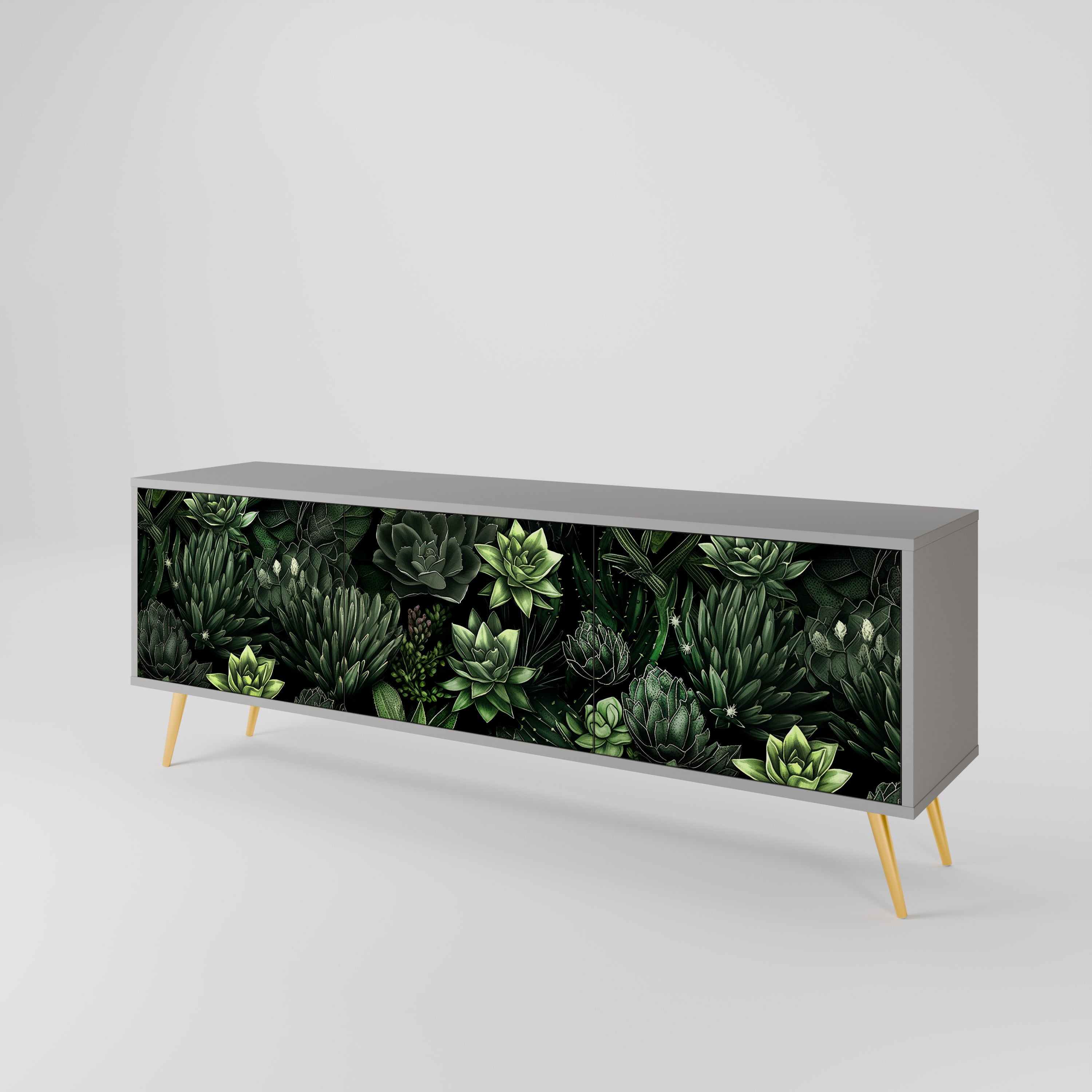 SUCCULENT JUNGLE Mueble de TV de 3 Puertas