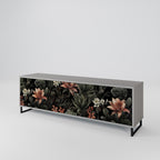 SECRET VERDURE 3-Door TV Stand in Grey Finish