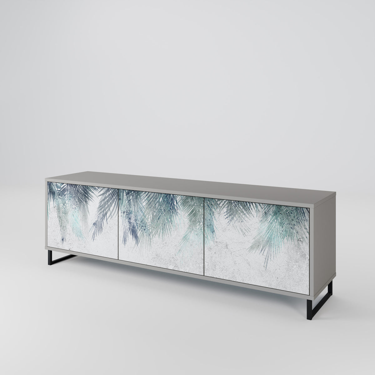 PALM VEIL Mueble de TV de 3 Puertas