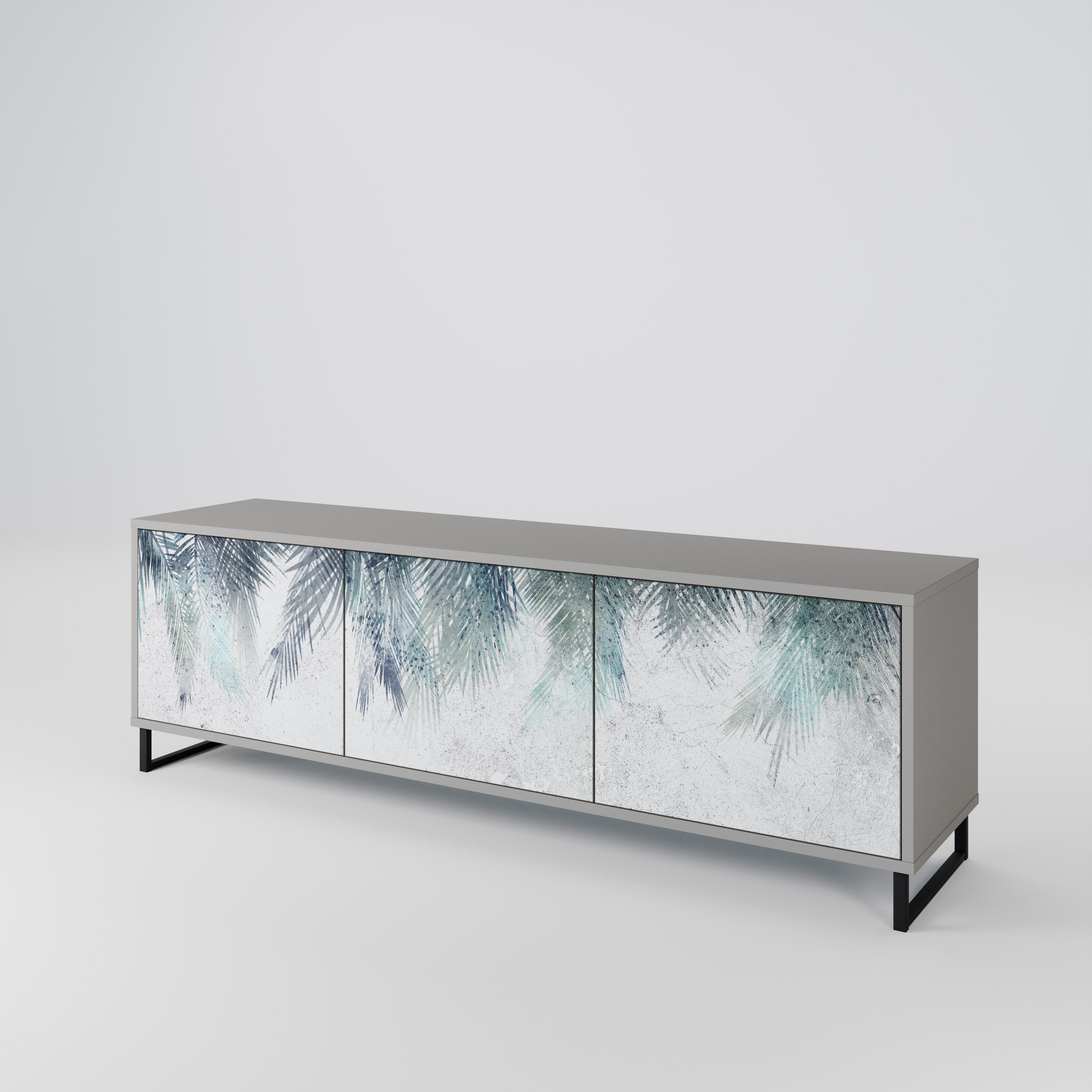 PALM VEIL Mueble de TV de 3 Puertas