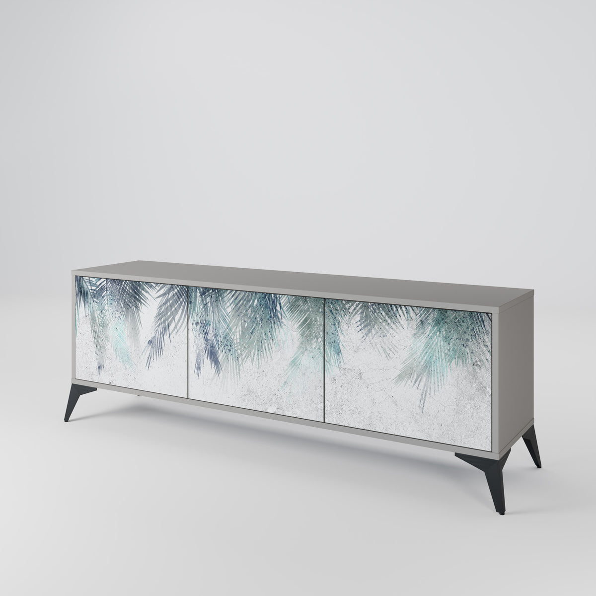 PALM VEIL Mueble de TV de 3 Puertas