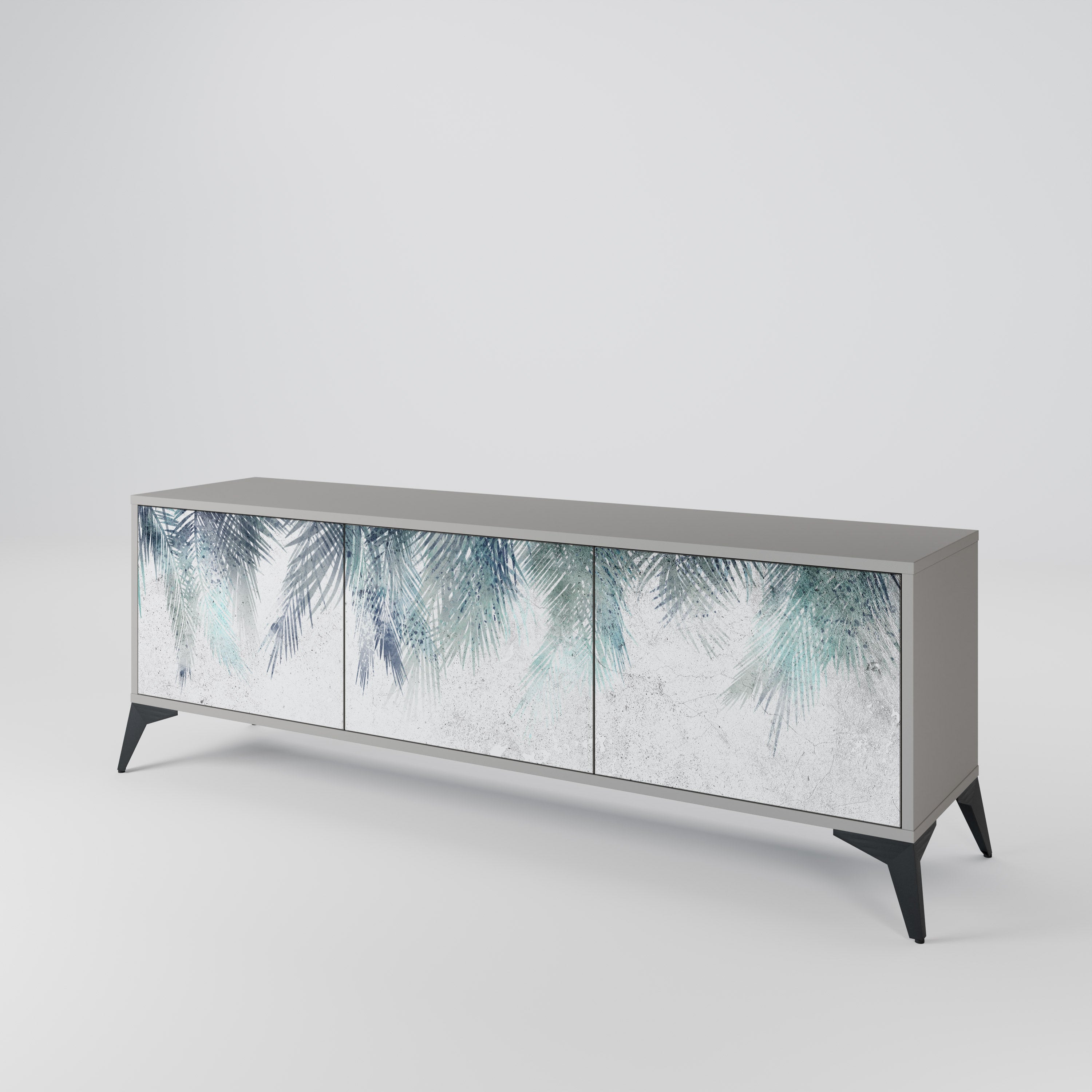 PALM VEIL Mueble de TV de 3 Puertas