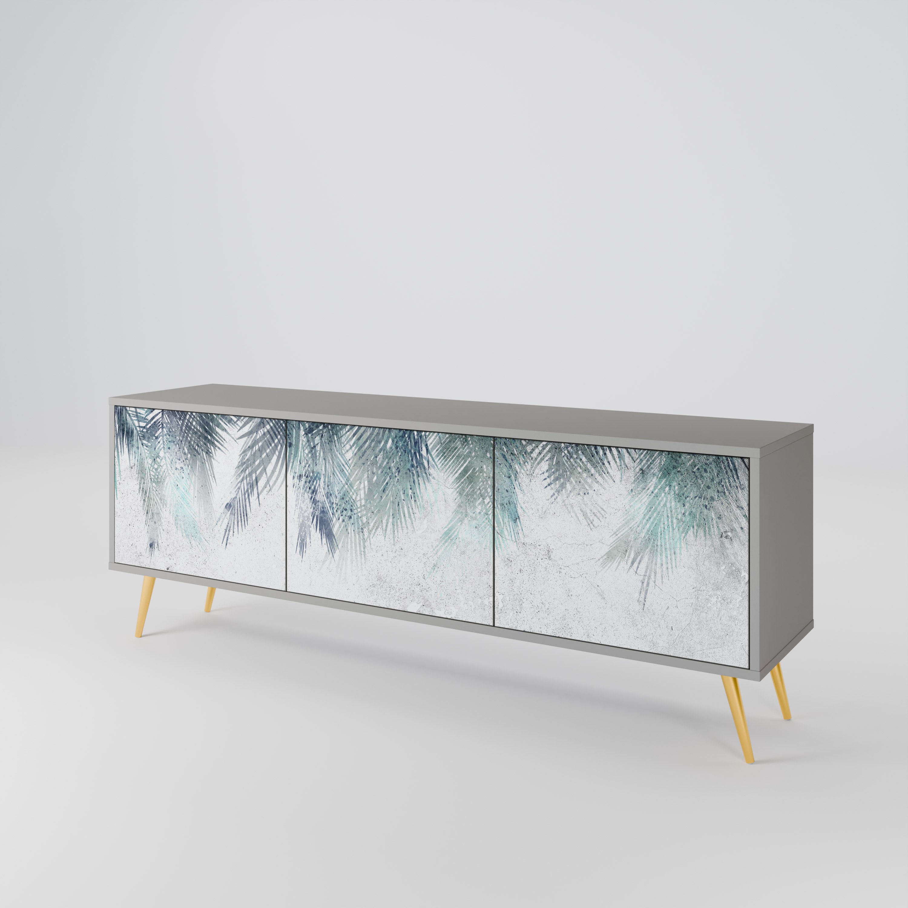 PALM VEIL Mueble de TV de 3 Puertas