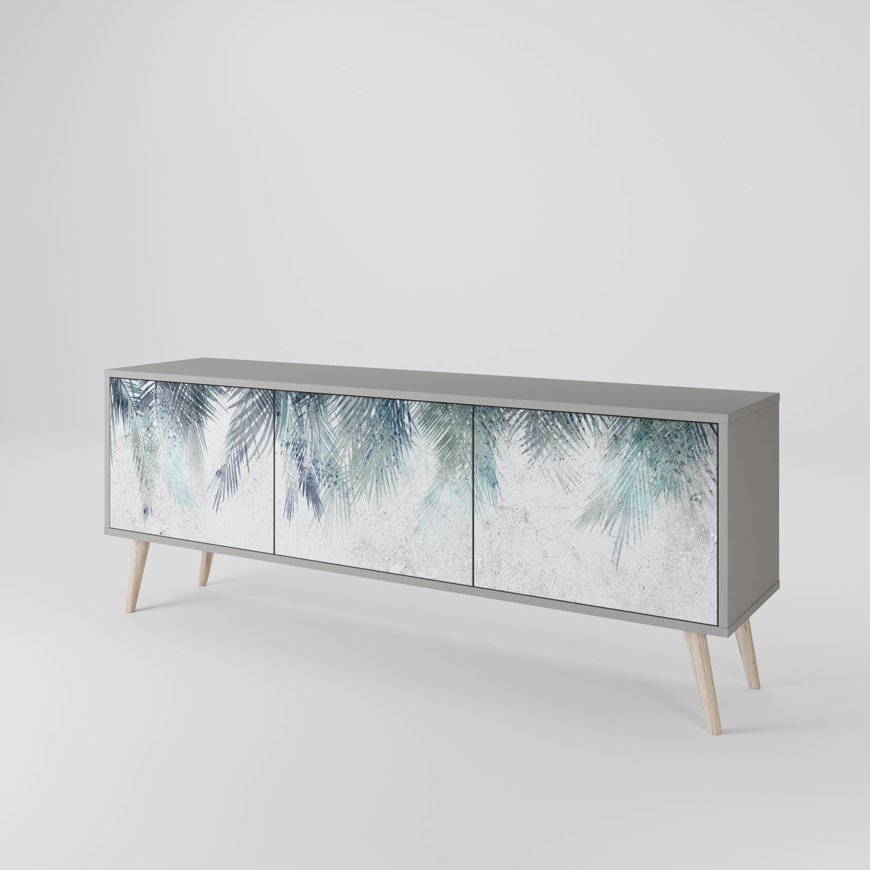 PALM VEIL Mueble de TV de 3 Puertas