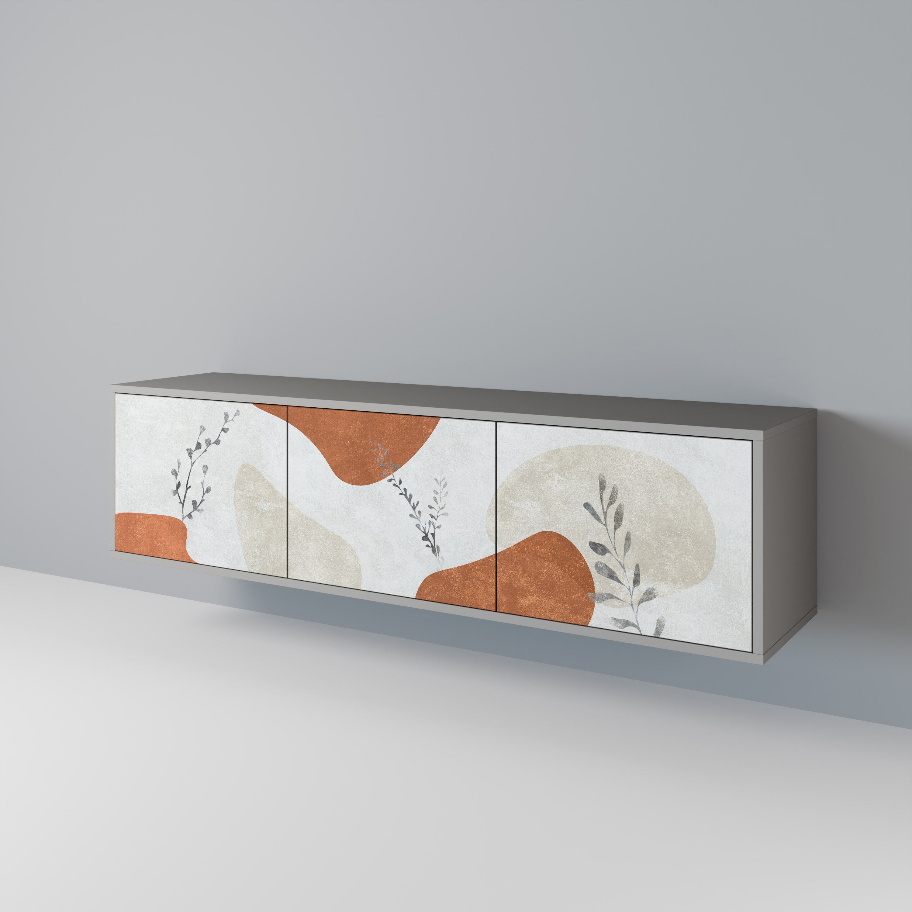 TRANQUIL TWIG Mueble de TV de 3 Puertas