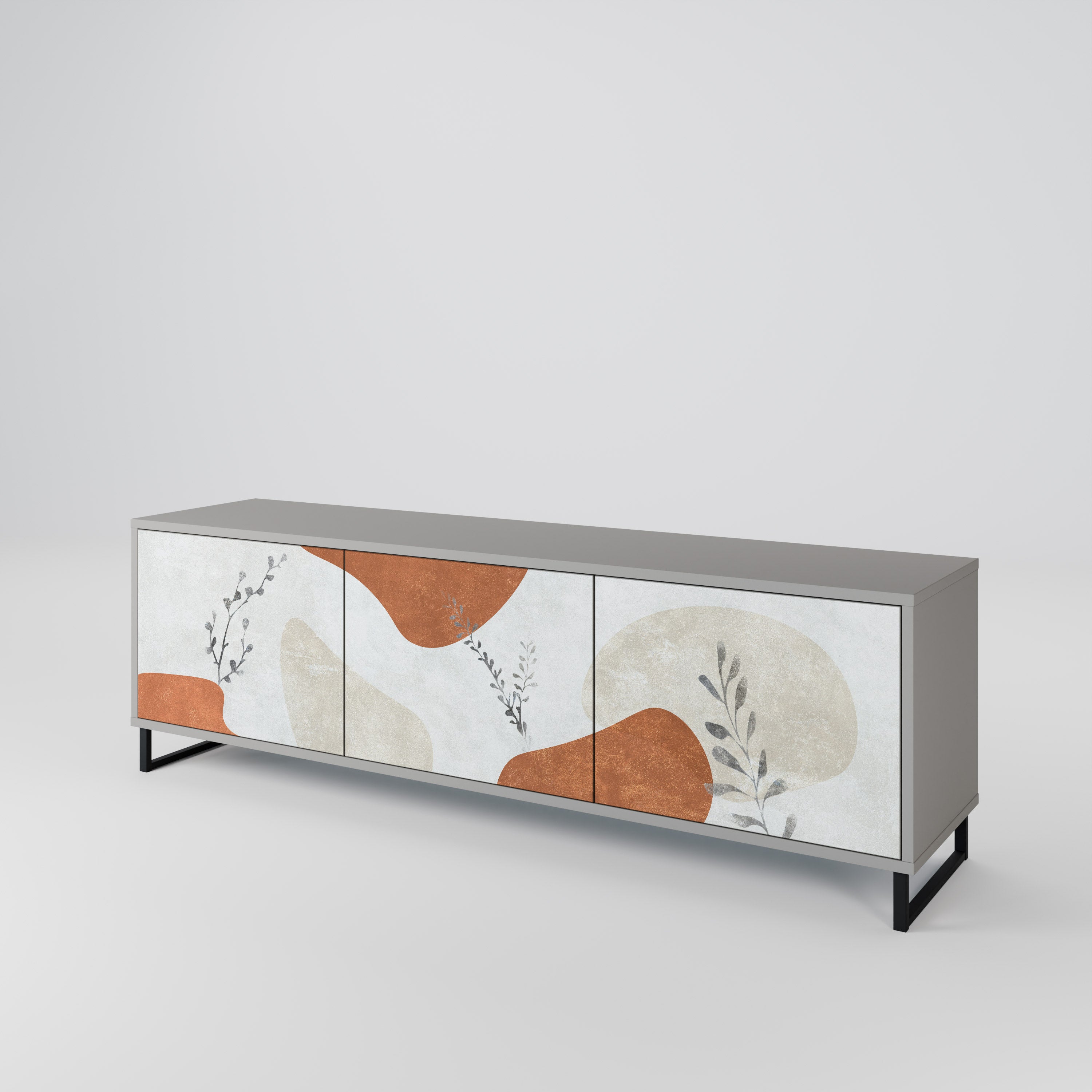 TRANQUIL TWIG Mueble de TV de 3 Puertas
