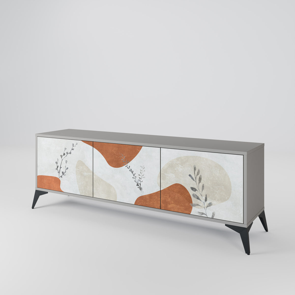 TRANQUIL TWIG Mueble de TV de 3 Puertas