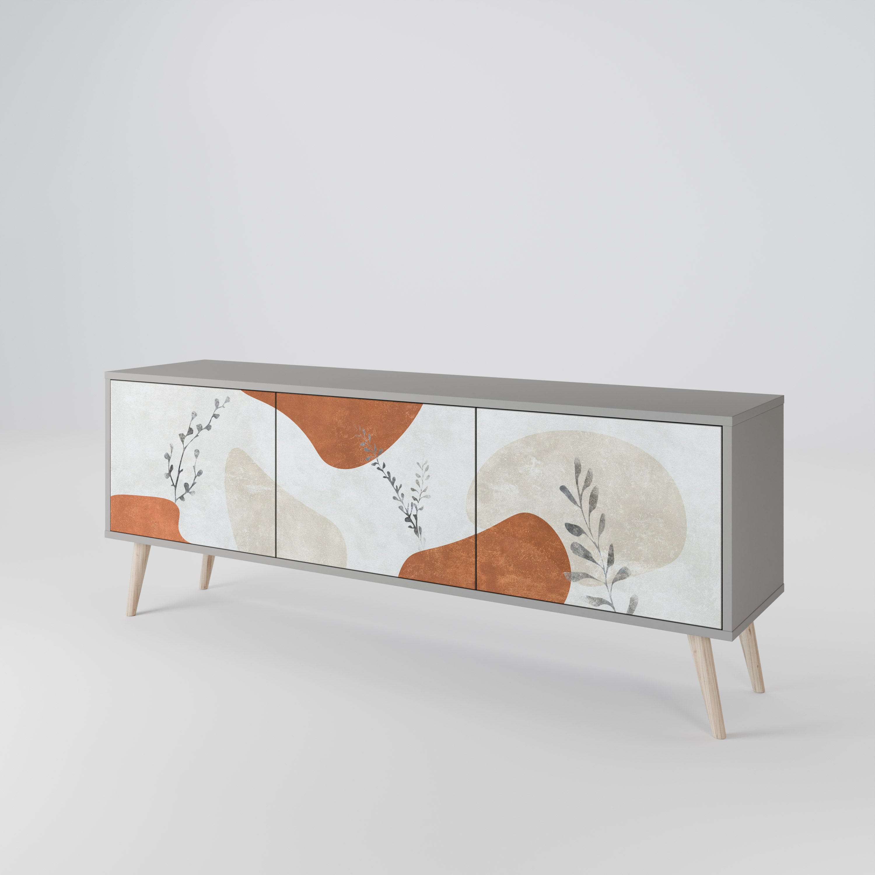 TRANQUIL TWIG Mueble de TV de 3 Puertas