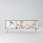 WILD TENDERNESS 3-Door TV Stand in Grey Finish