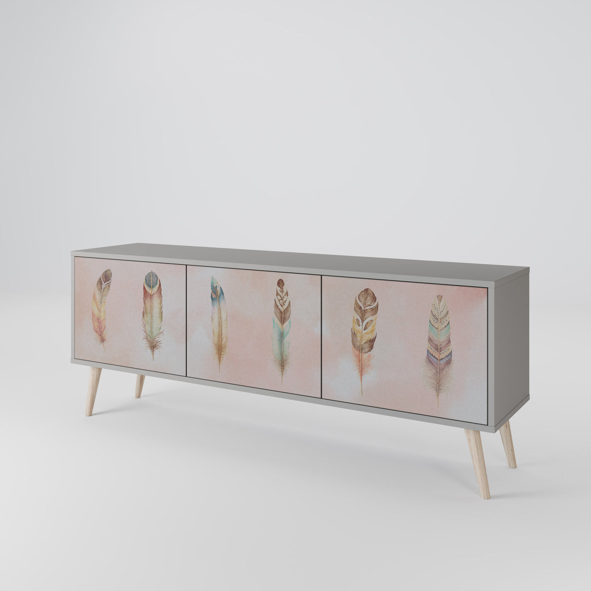 THE DELIQUESCE Mueble de TV de 3 Puertas
