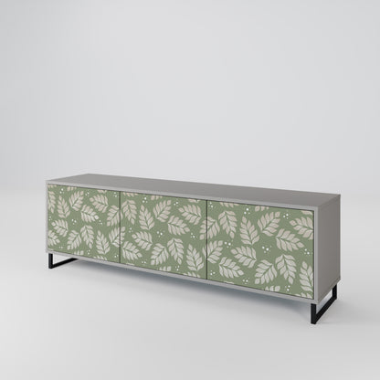 LEAVES ON GREEN Mueble de TV de 3 Puertas