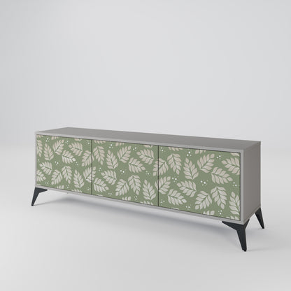 LEAVES ON GREEN Mueble de TV de 3 Puertas