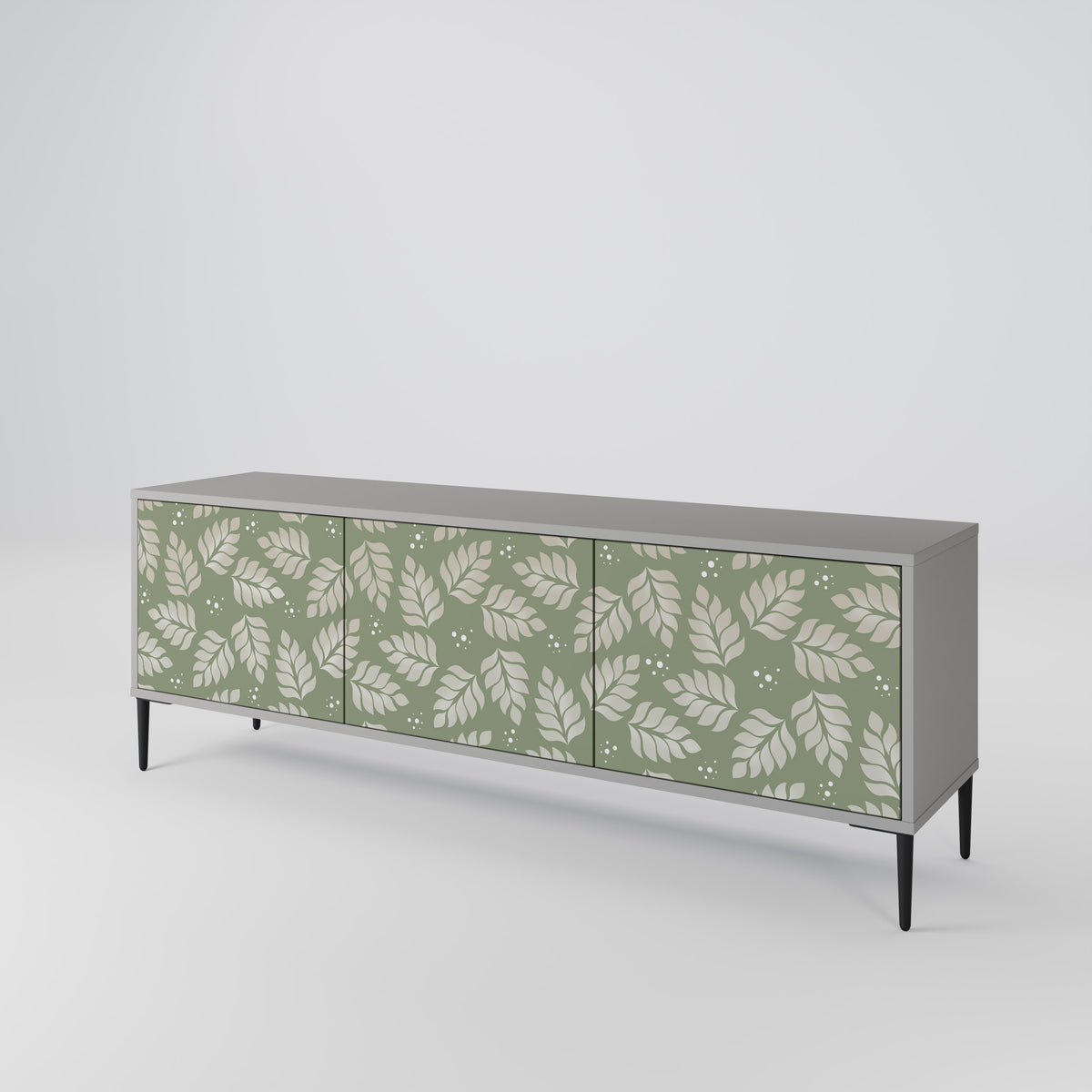 LEAVES ON GREEN Mueble de TV de 3 Puertas