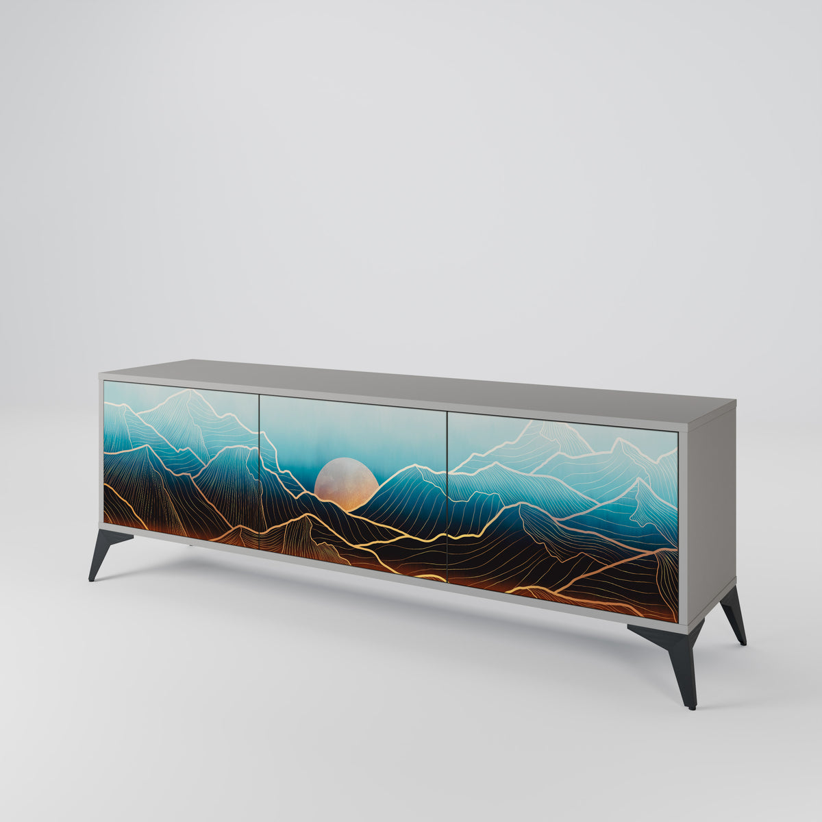 LUNAR SECRETS Mueble de TV de 3 Puertas