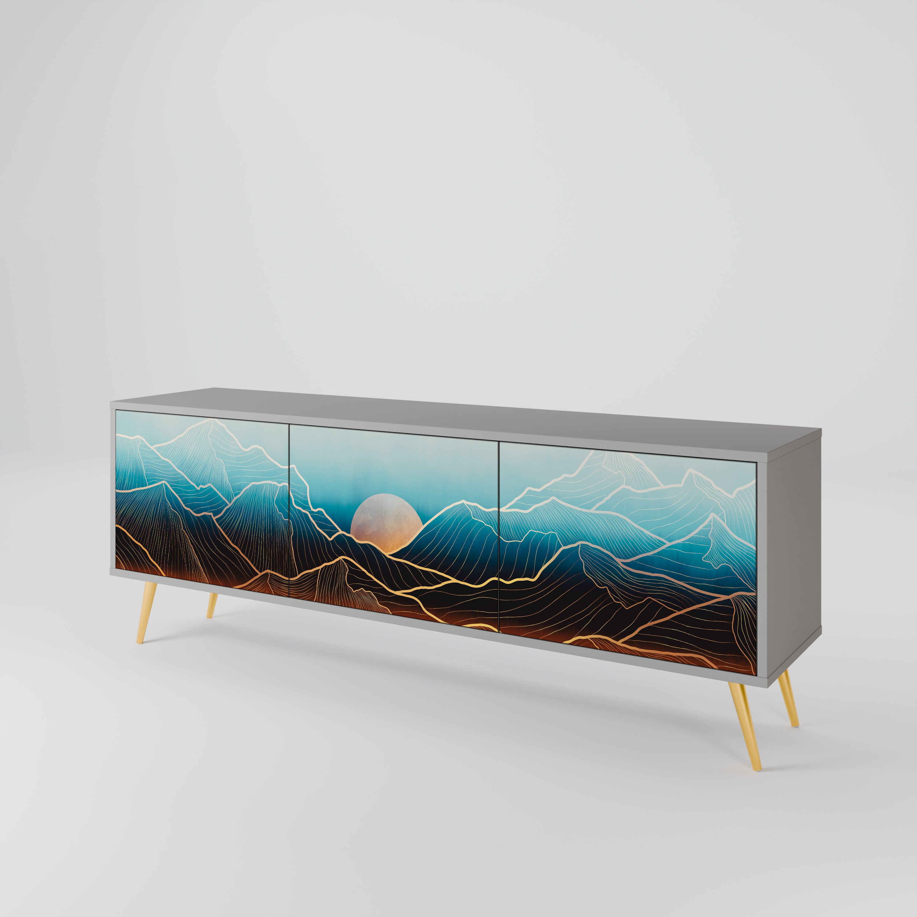 LUNAR SECRETS 3-Door TV Cabinet