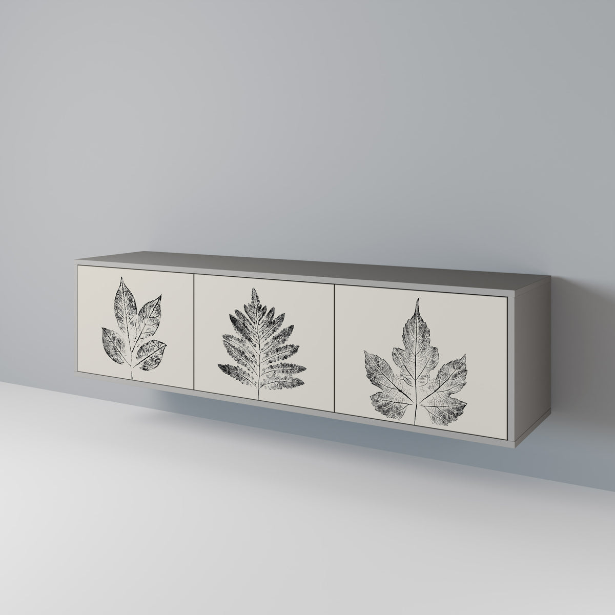 LEAFY STAMPS Mueble de TV de 3 Puertas