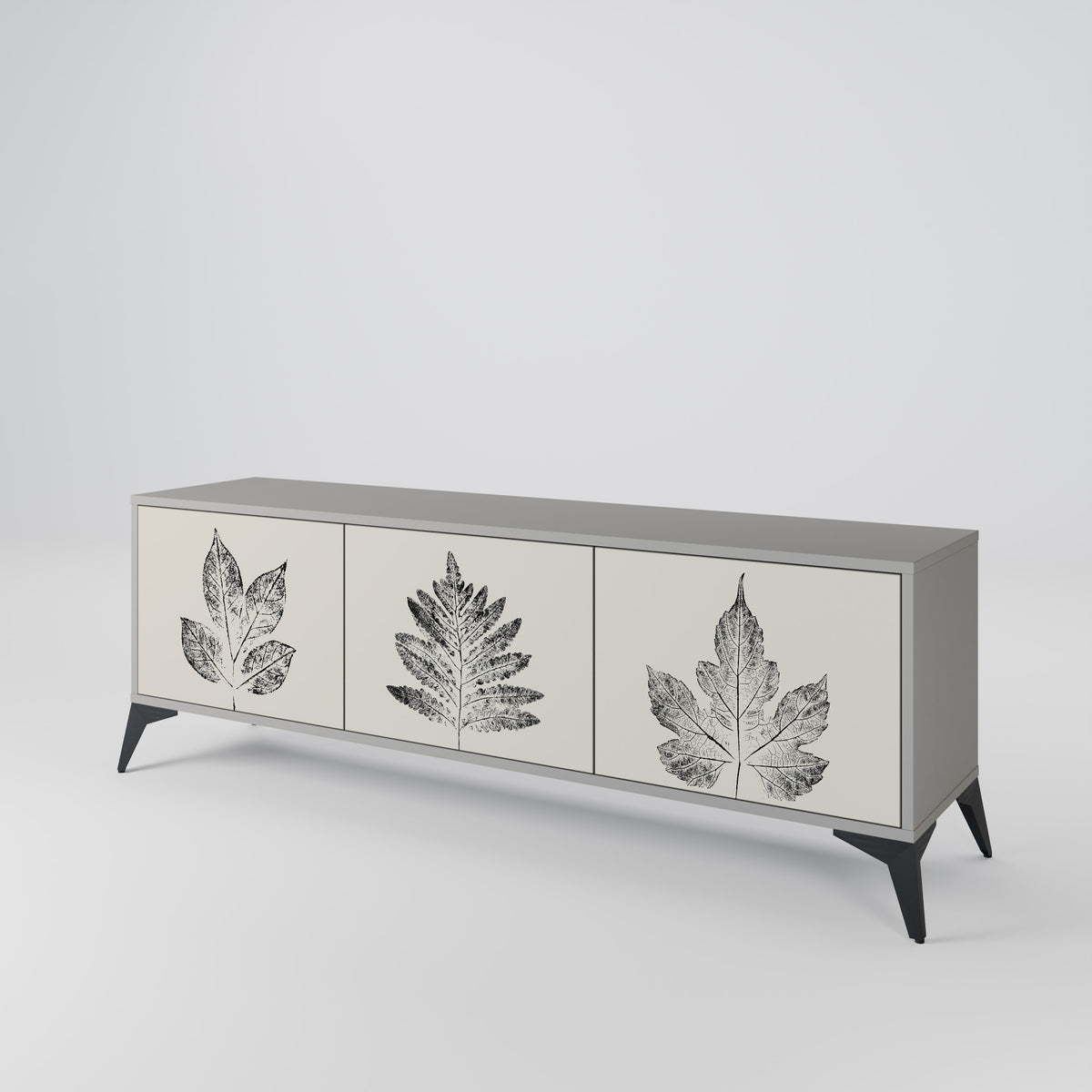 LEAFY STAMPS Mueble de TV de 3 Puertas