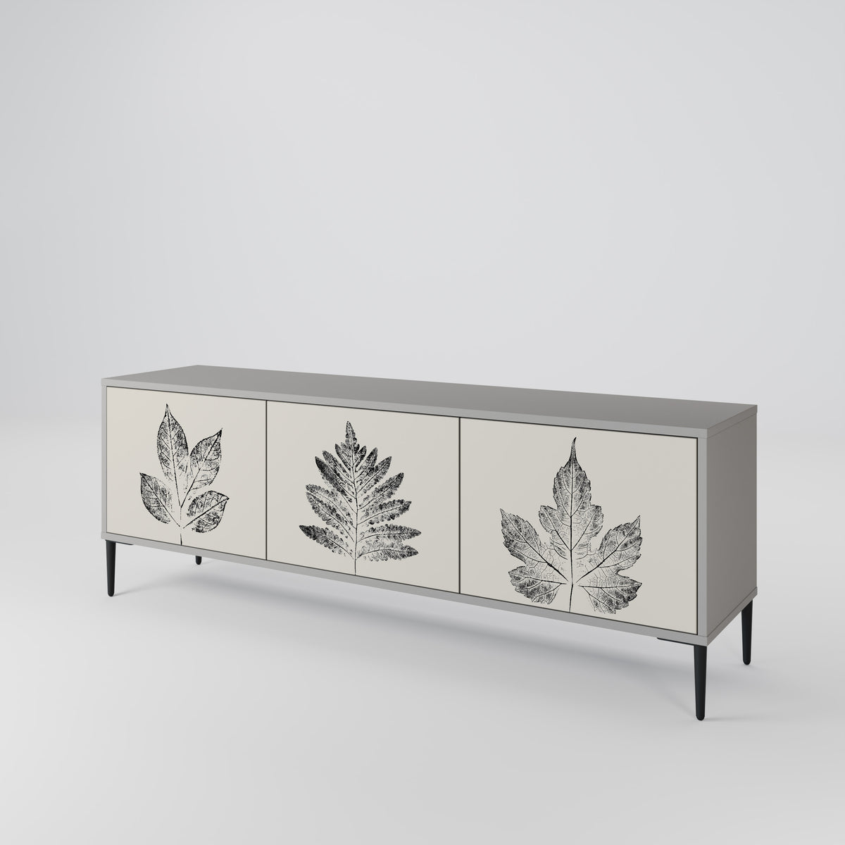 LEAFY STAMPS Mueble de TV de 3 Puertas