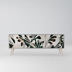 VERDURE FORMATION Mueble de TV de 3 Puertas en Acabado Gris